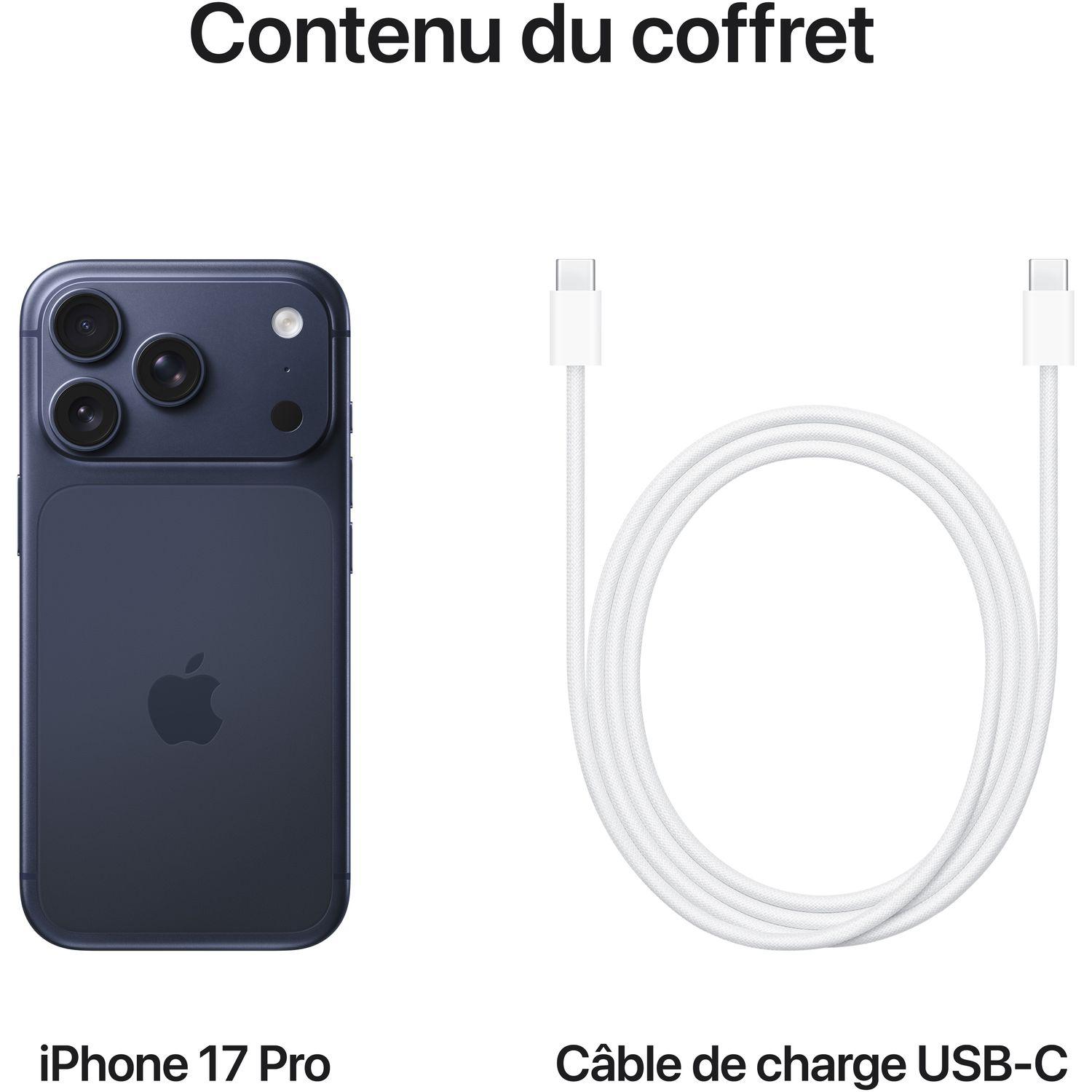 Voir la diapositive 8 : APPLE iPhone 17 Pro 256Go - Bleu Intense