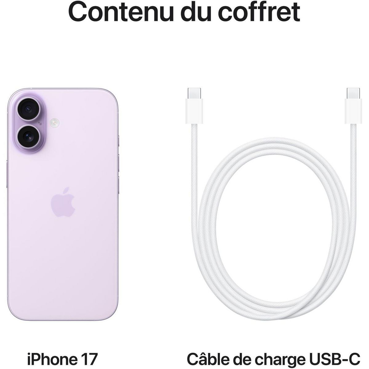 APPLE iPhone 17 512Go - Lavande