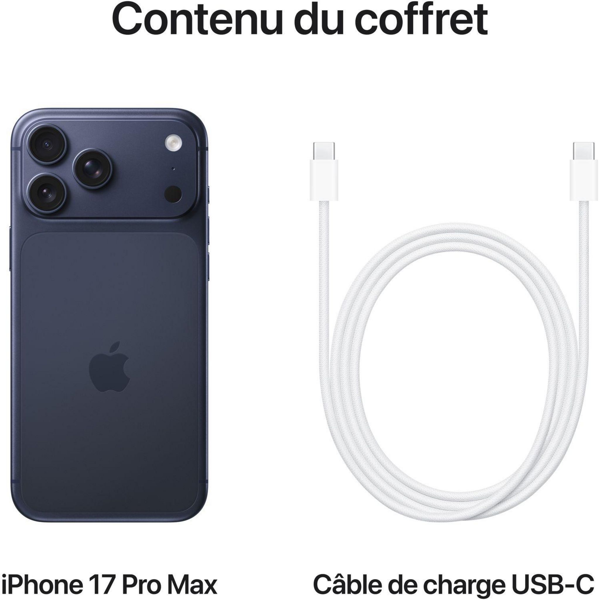 Voir la diapositive 8 : APPLE iPhone 17 Pro Max 256Go - Bleu Intense