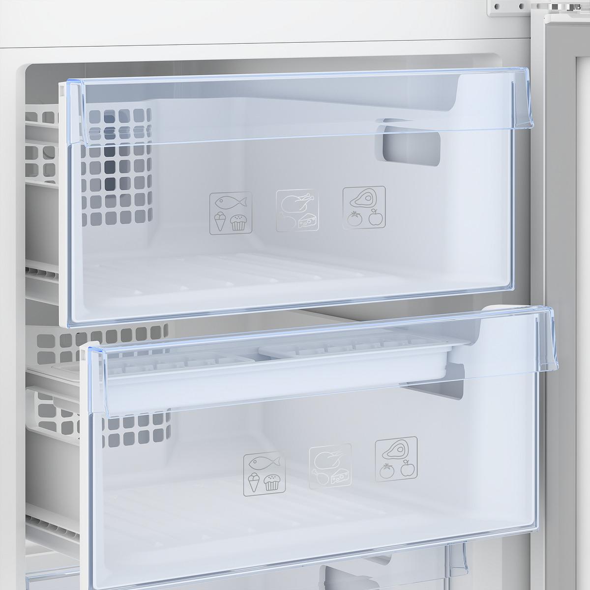 Voir la diapositive 6 : BEKO Réfrigérateur combiné RCNA366K40WN, 324 L, Froid ventilé, E