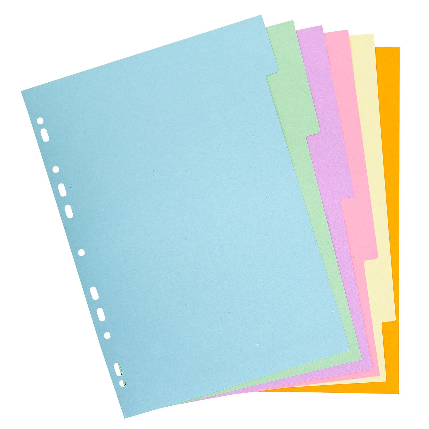 Voir la diapositive 2 : POUCE Intercalaires x6 pièces format A4, en polypro recyclée