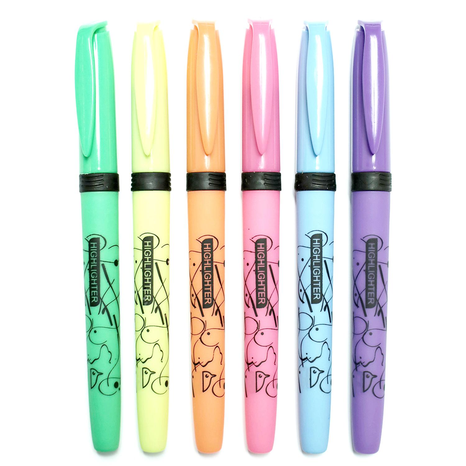 Voir la diapositive 2 : AUCHAN Surligneurs x6 Soft Grip - Pastel