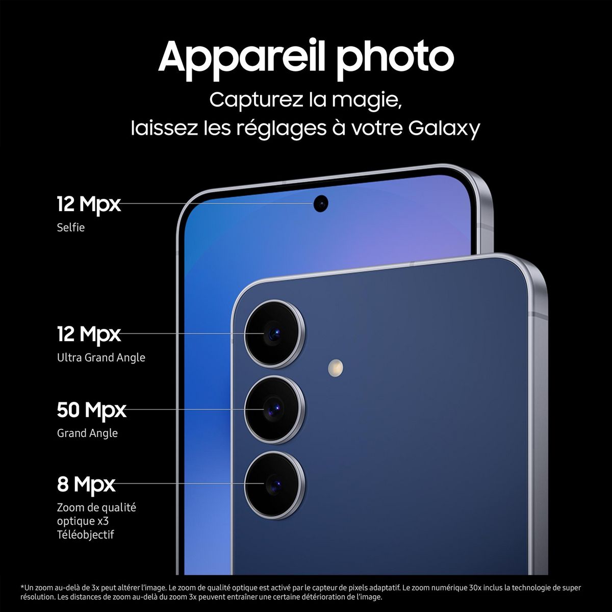 SAMSUNG Galaxy S25 FE 5G 256Go - Bleu Nuit