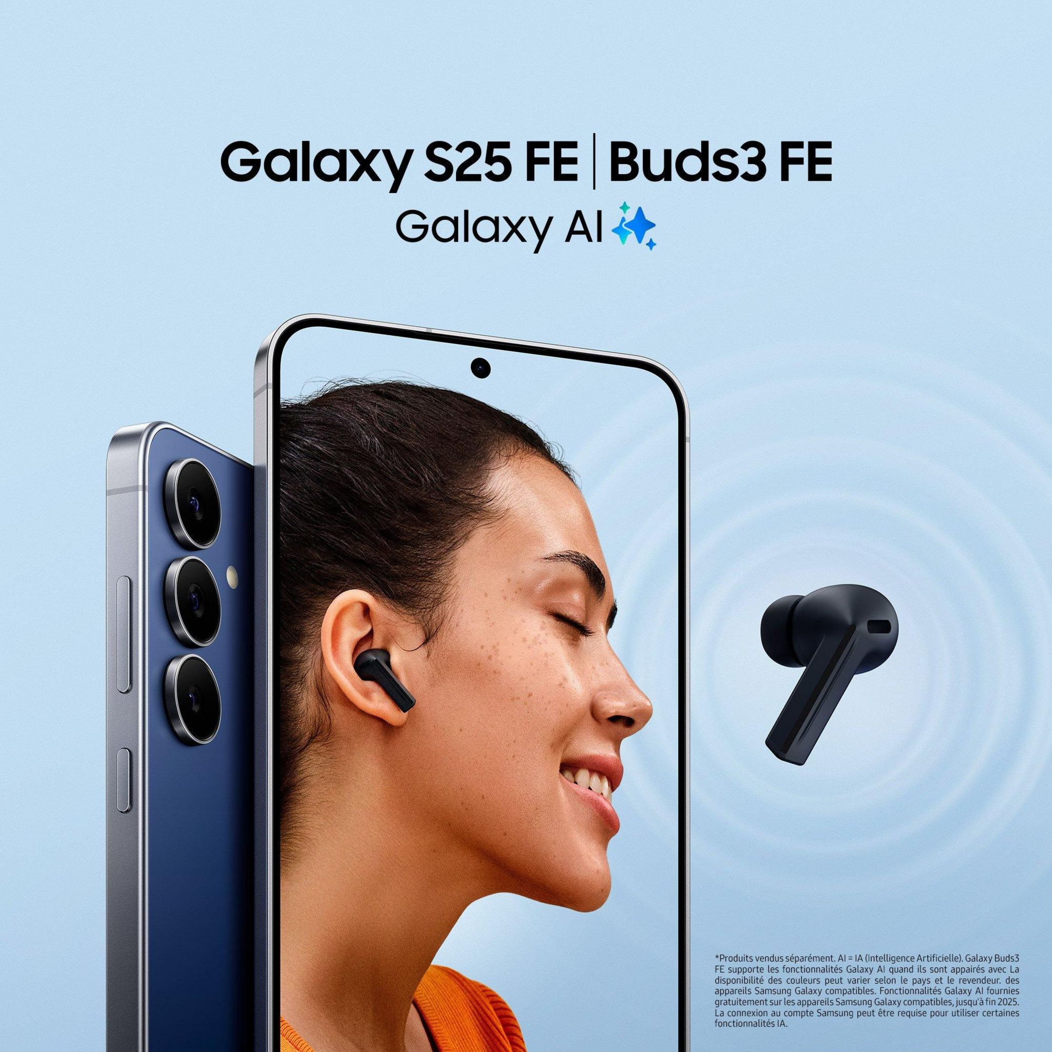 Voir la diapositive 9 : SAMSUNG Galaxy S25 FE 5G 128Go - Bleu clair