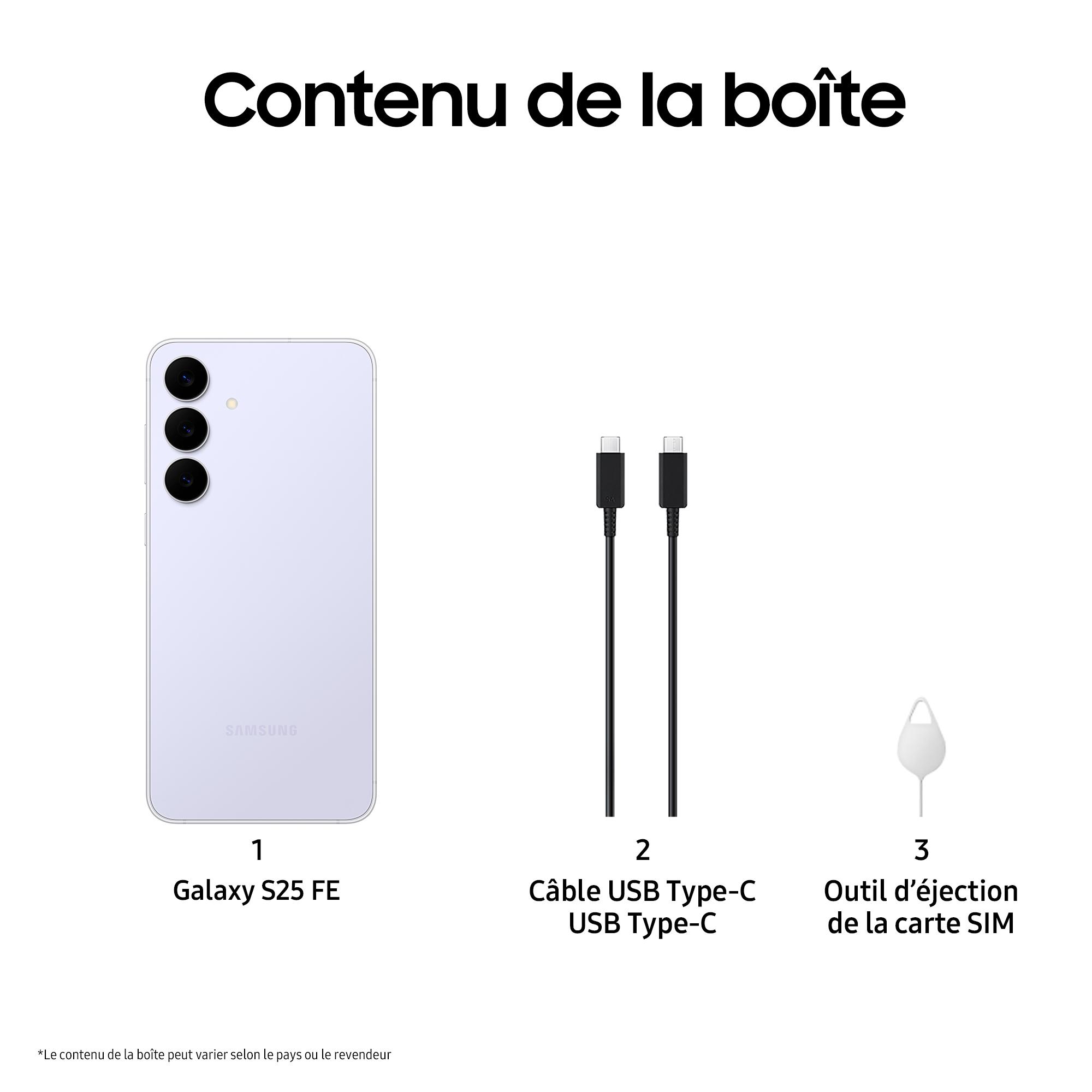Voir la diapositive 12 : SAMSUNG Galaxy S25 FE 5G 128Go - Bleu clair