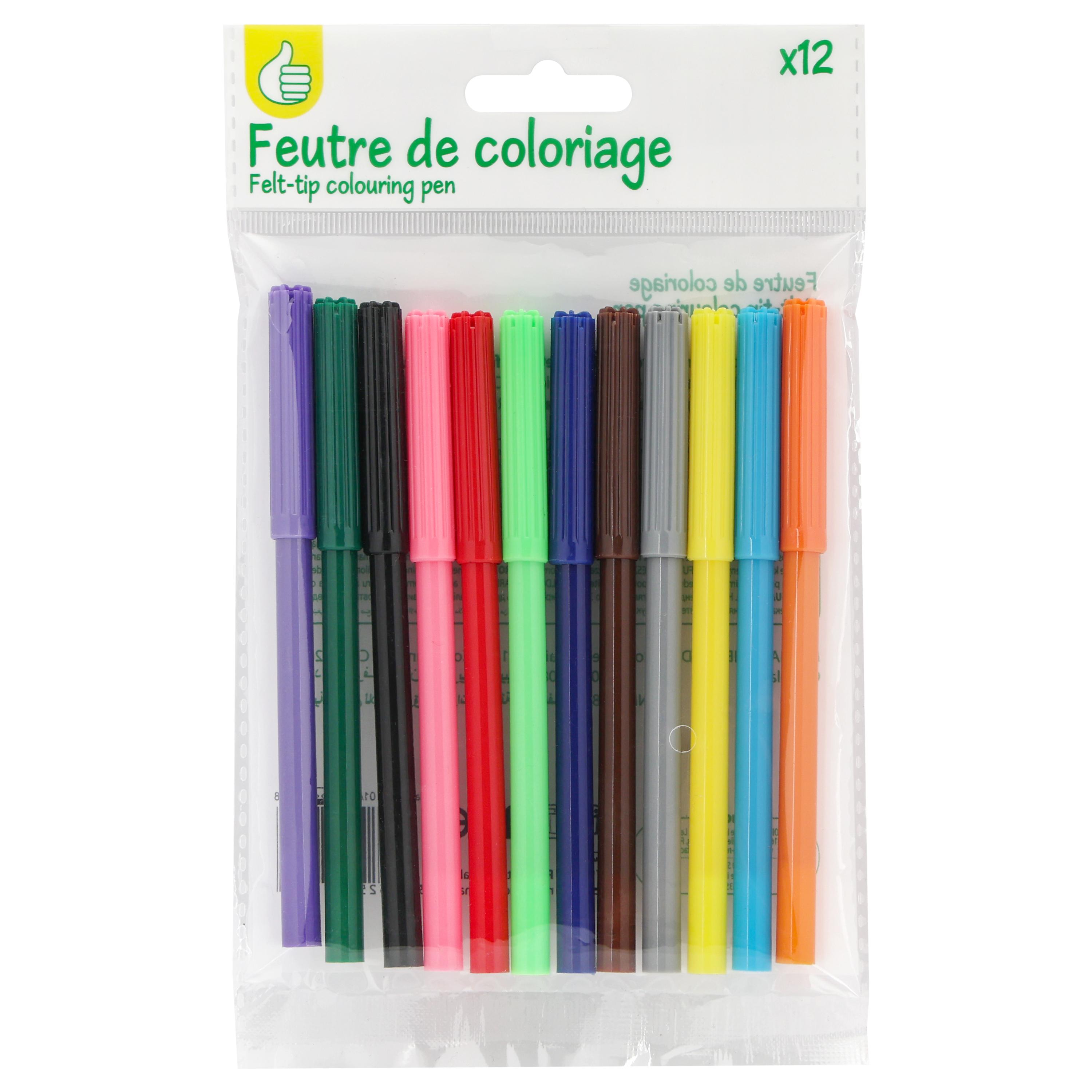 PREMIER PRIX Pochette de 12 feutres de coloriage