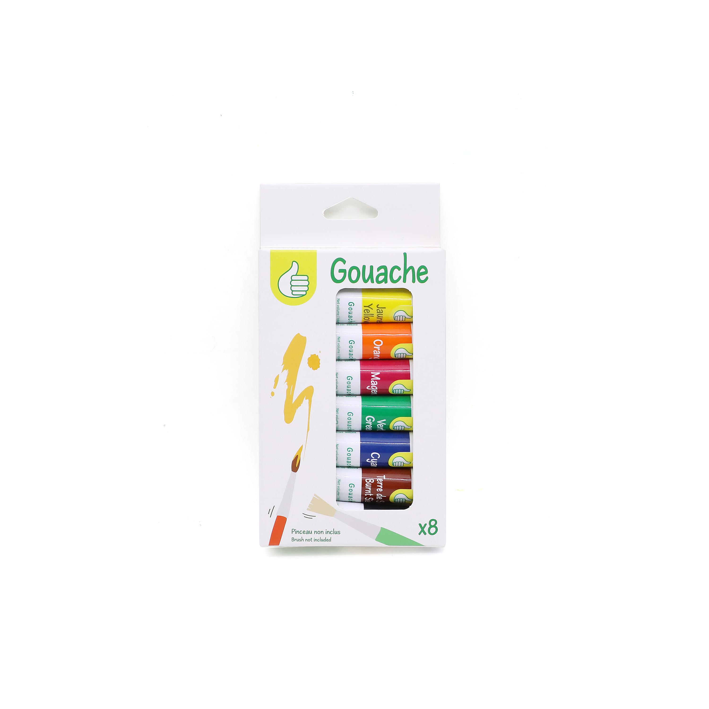 PREMIER PRIX Boite de 8 tubes de gouache 10ml