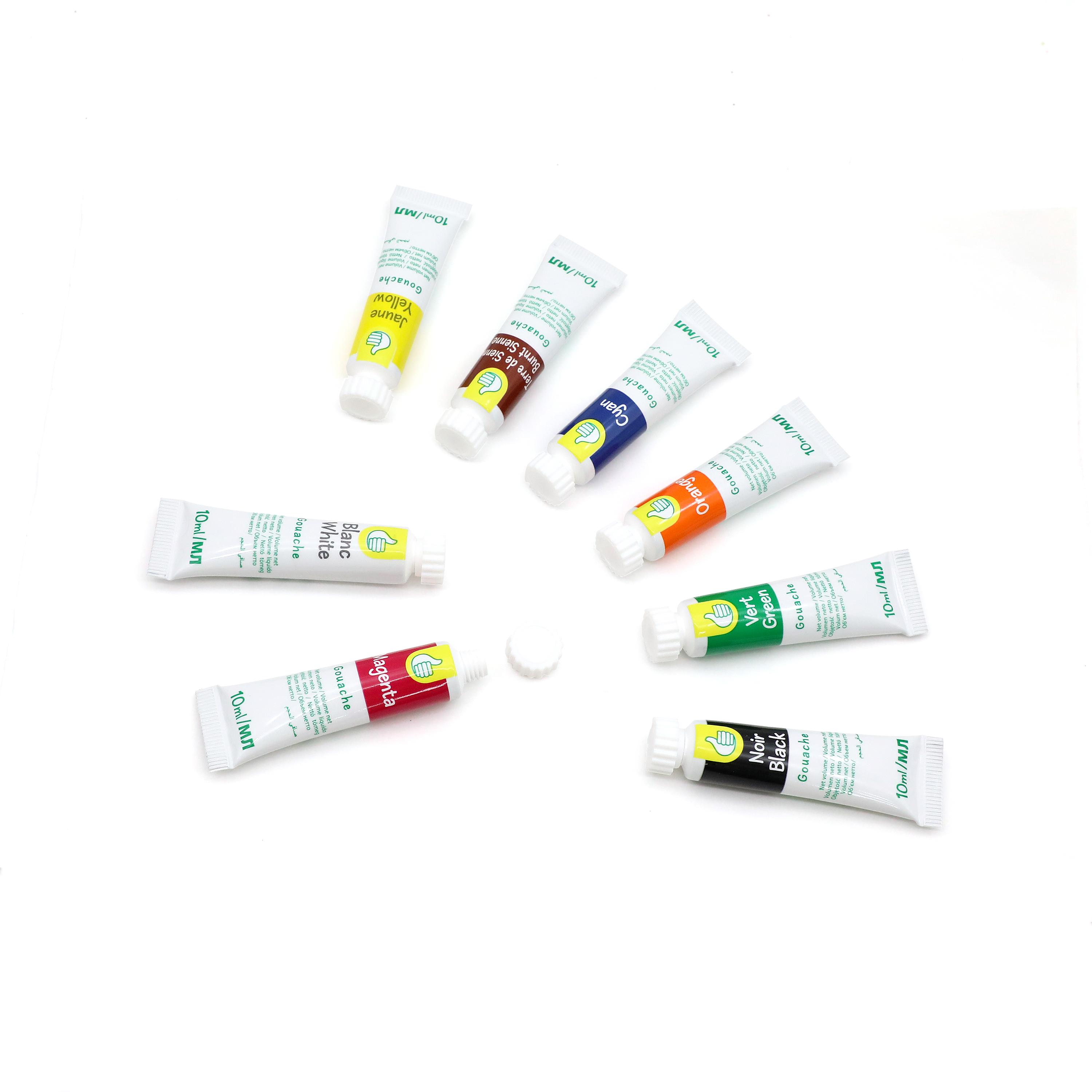 Voir la diapositive 3 : PREMIER PRIX Boite de 8 tubes de gouache 10ml