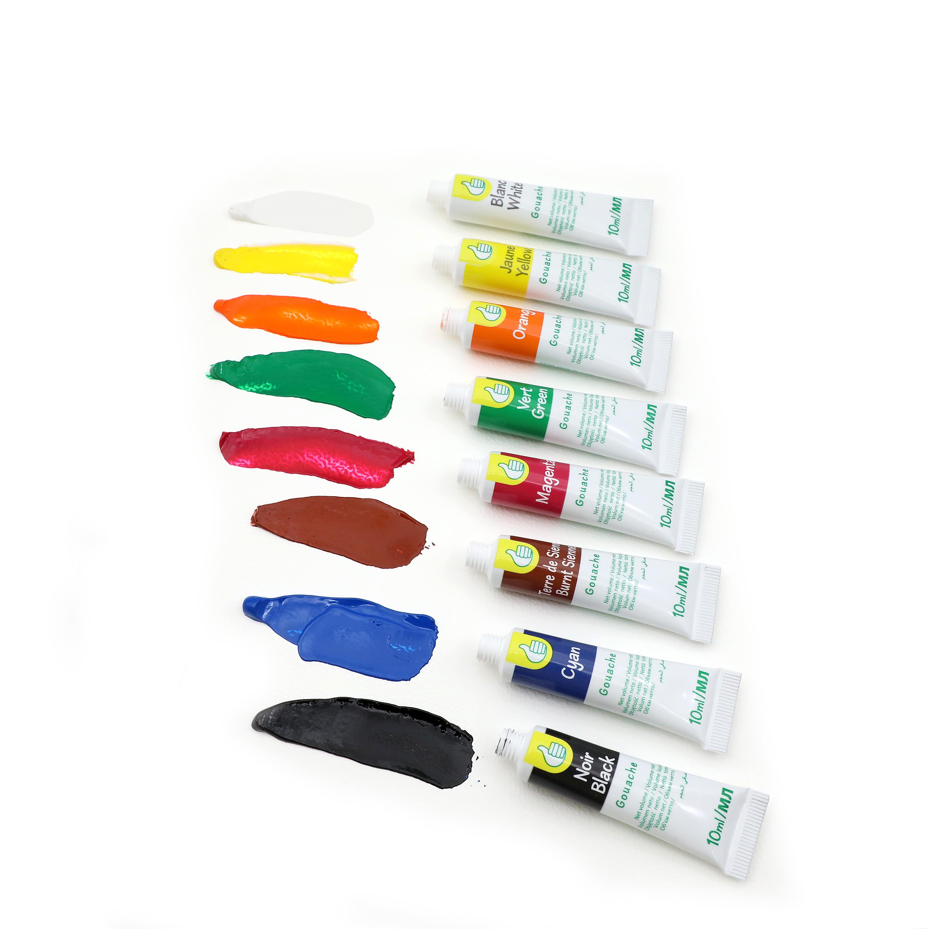 Voir la diapositive 4 : PREMIER PRIX Boite de 8 tubes de gouache 10ml