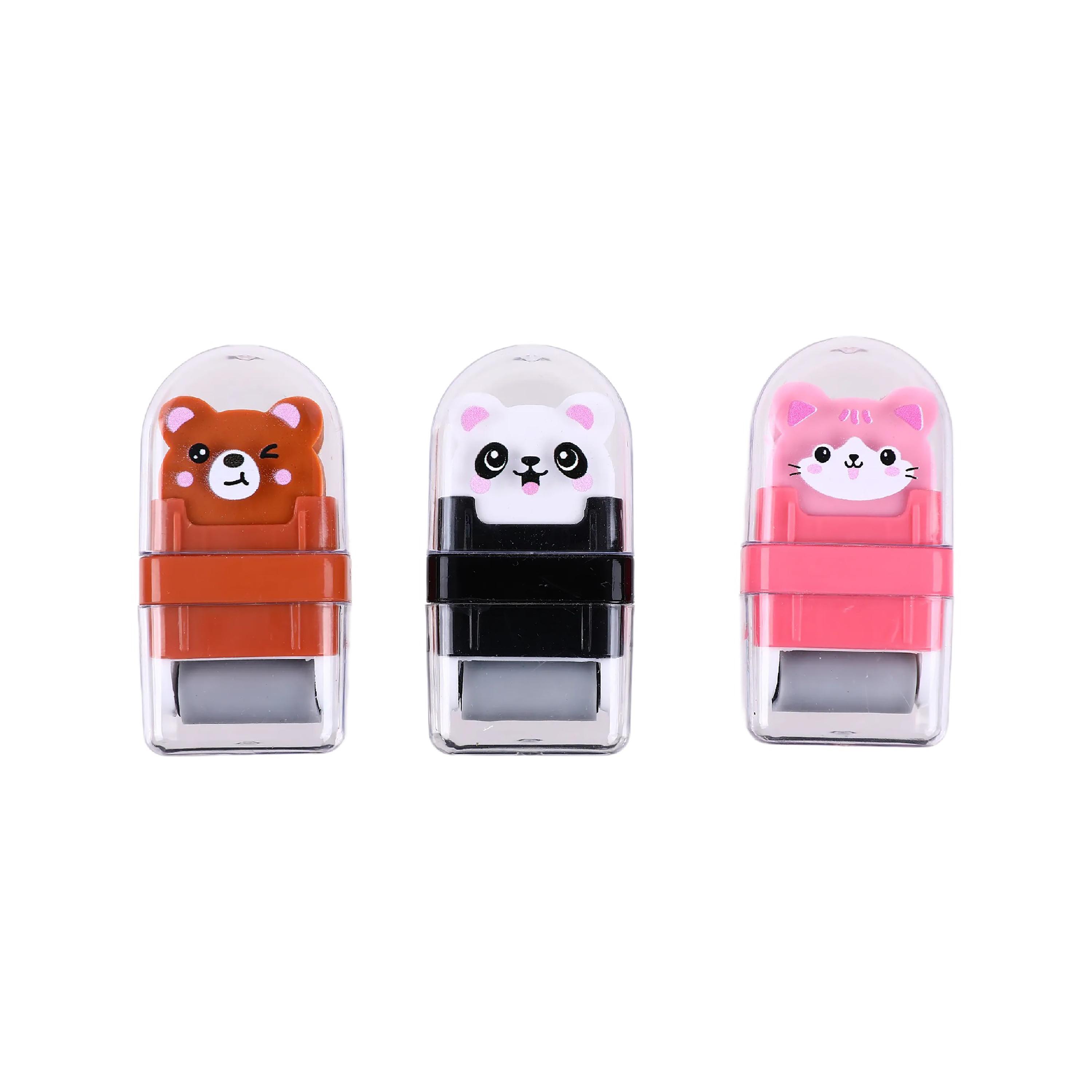 AUCHAN Gomme 2 en 1 Animaux+Rouleau