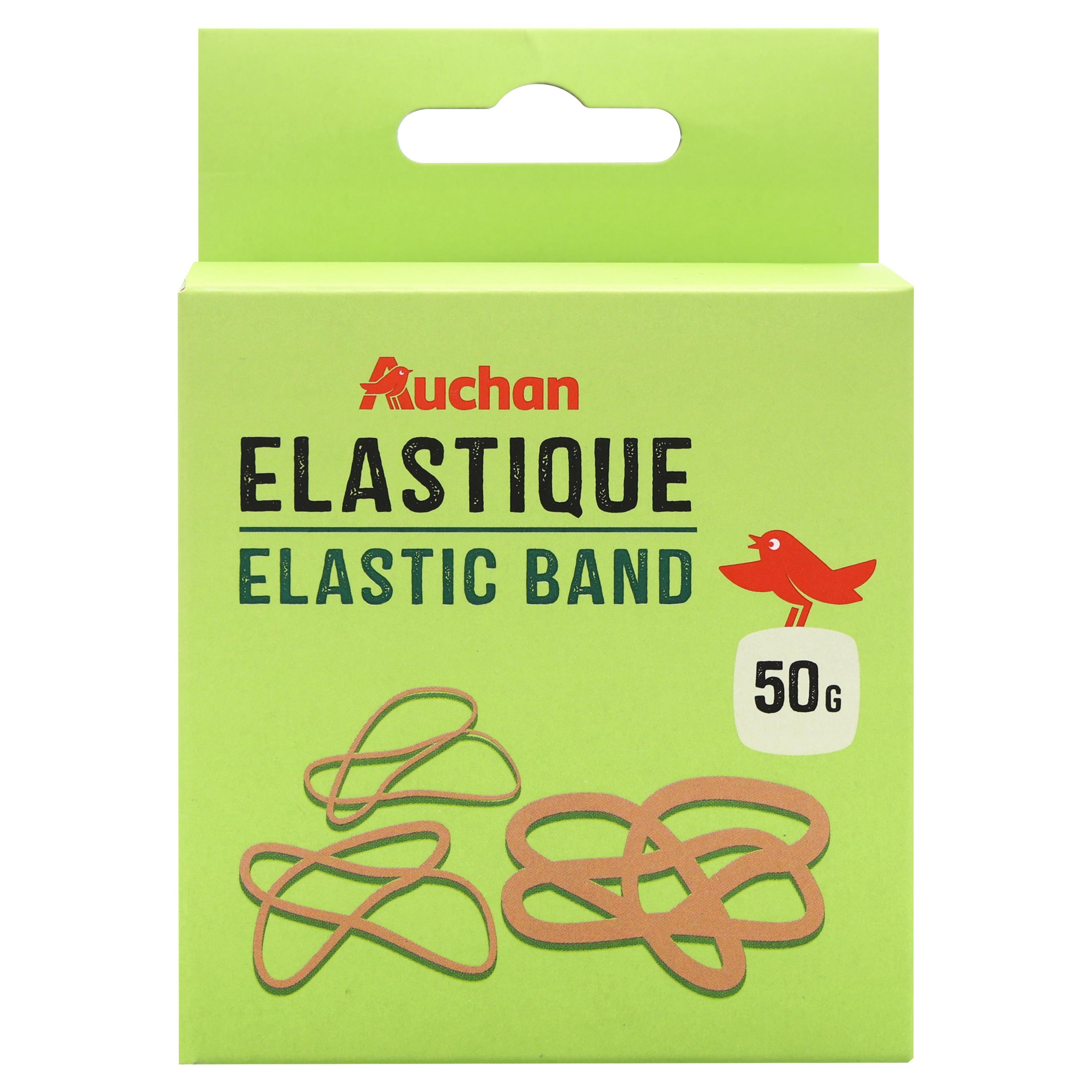 AUCHAN Elastiques 3 tailles 50g
