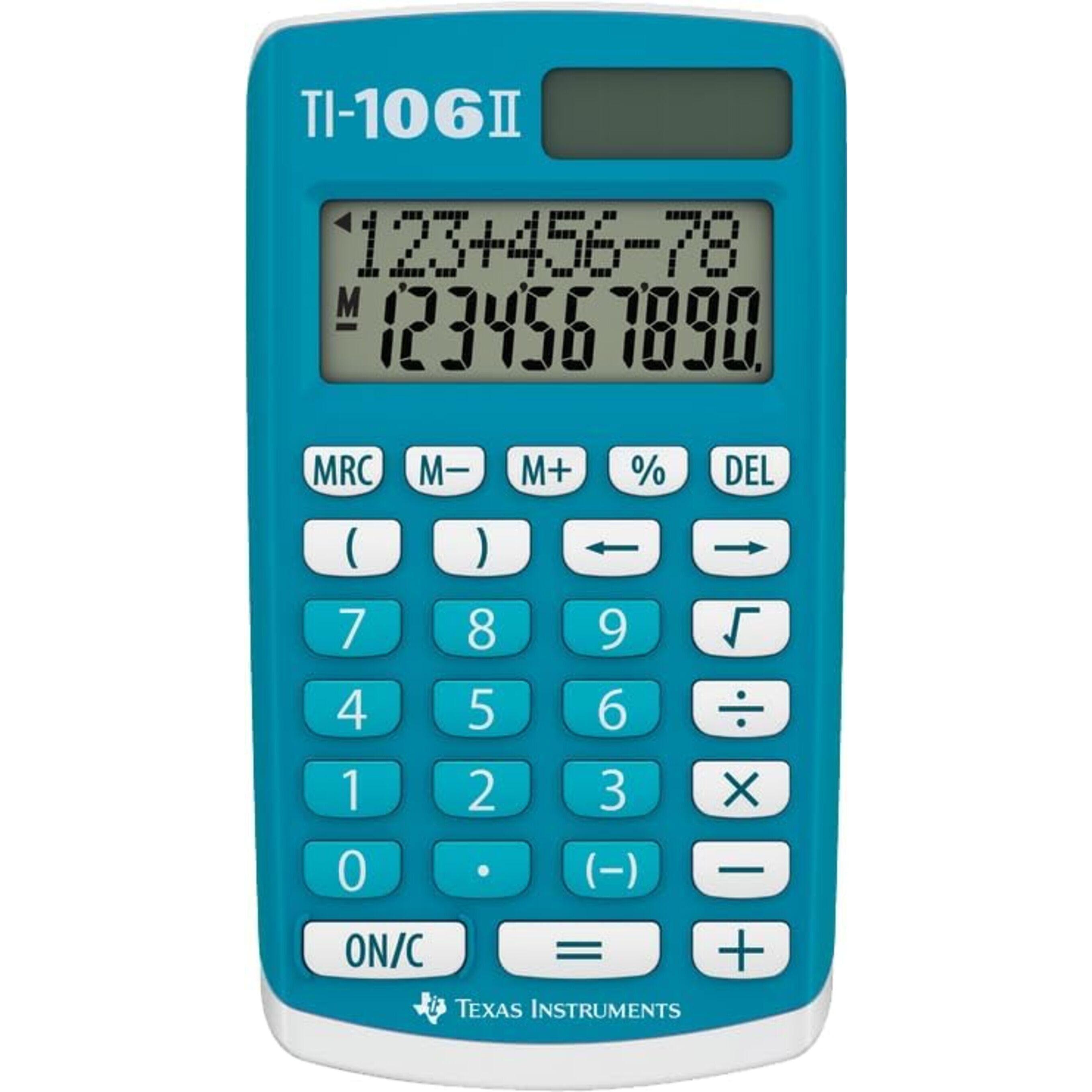 TEXAS INSTRUMENT Calculatrice primaire TI-106 II - Bleu