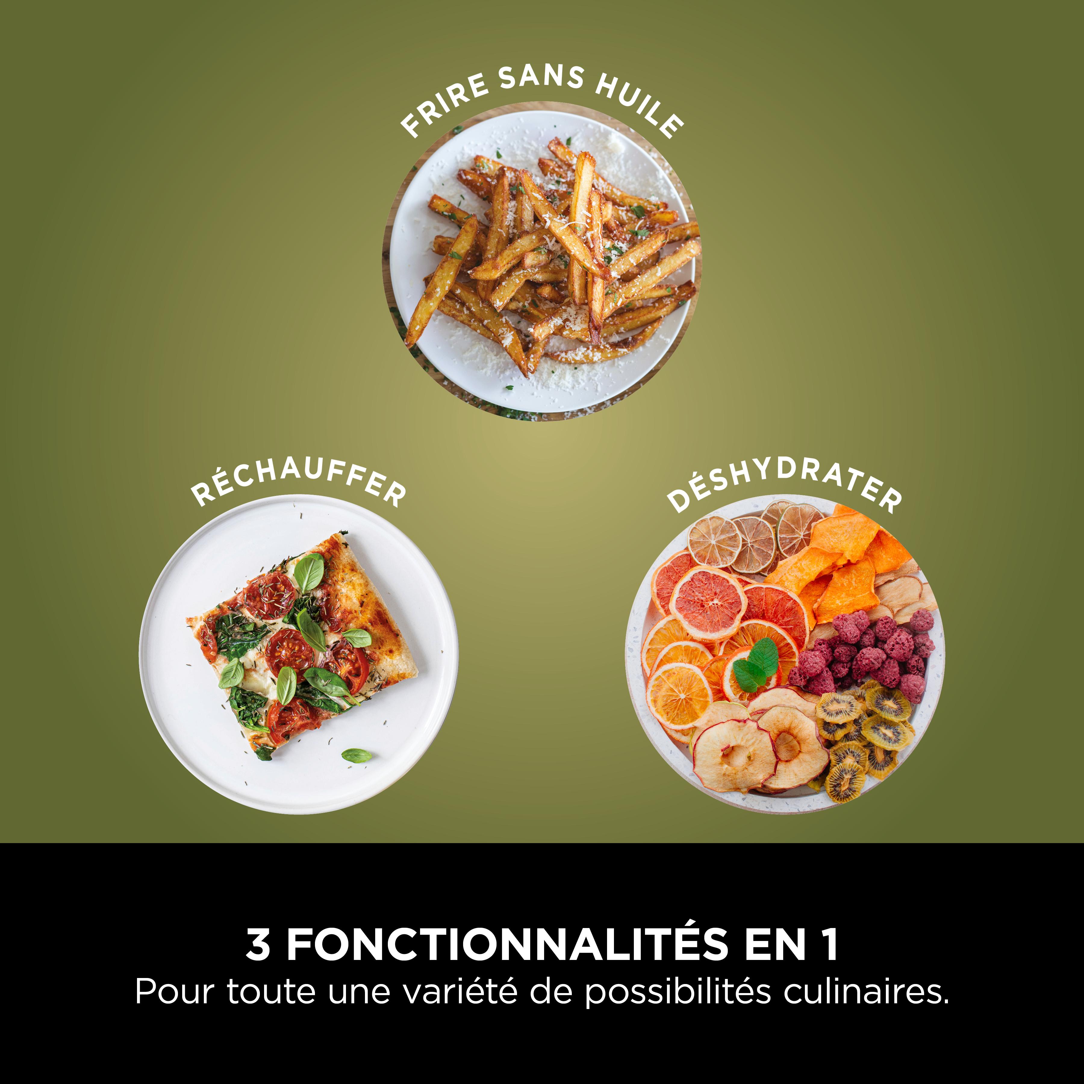 Voir la diapositive 5 : NINJA Friteuse électrique sans huile à air chaud AF110EU - Noir