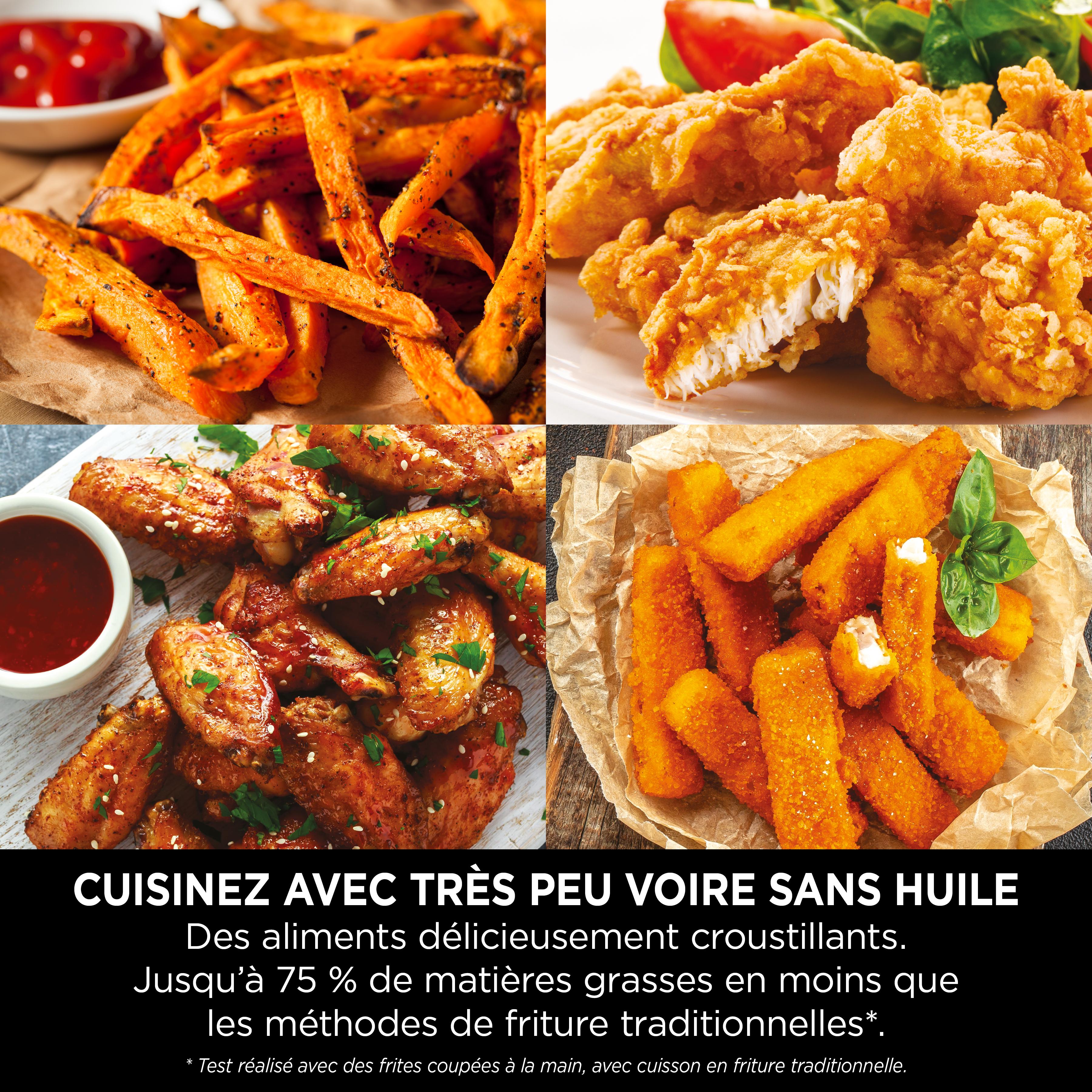 Voir la diapositive 11 : NINJA Friteuse électrique sans huile à air chaud AF110EU - Noir