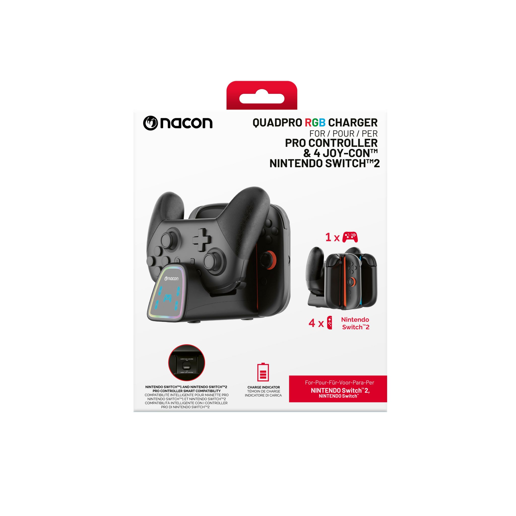 BIGBEN Chargeur pro controller & 4 joy-con Nintendo Switch 2