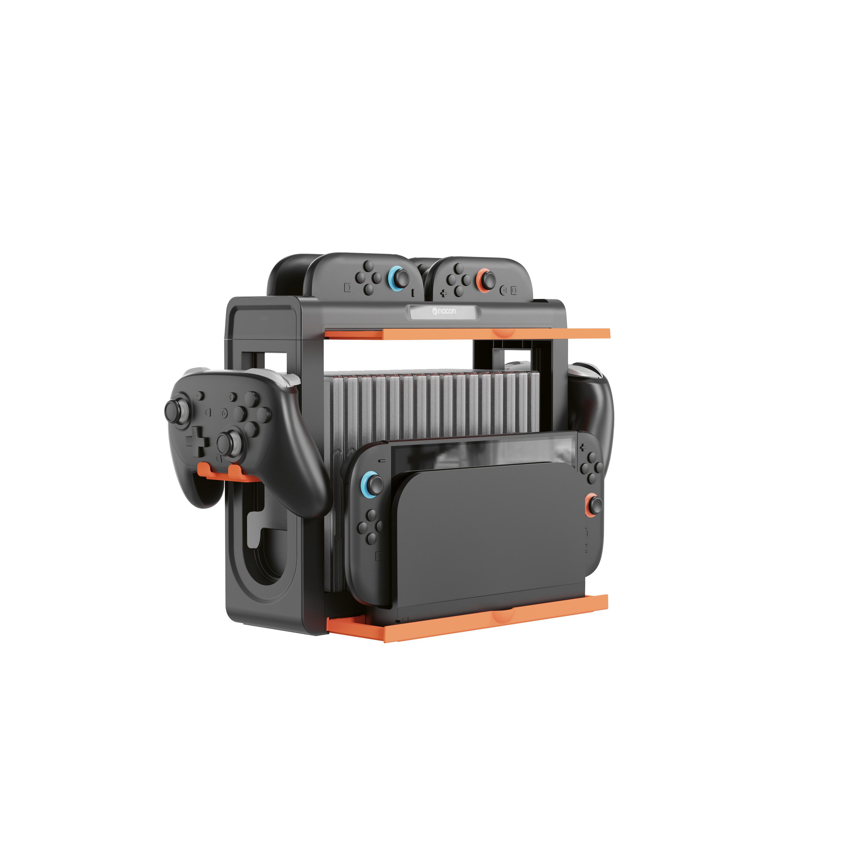 Voir la diapositive 2 : NACON Stand de rangement Dock’n Store Max 2 Noir pour Nintendo Switch 2