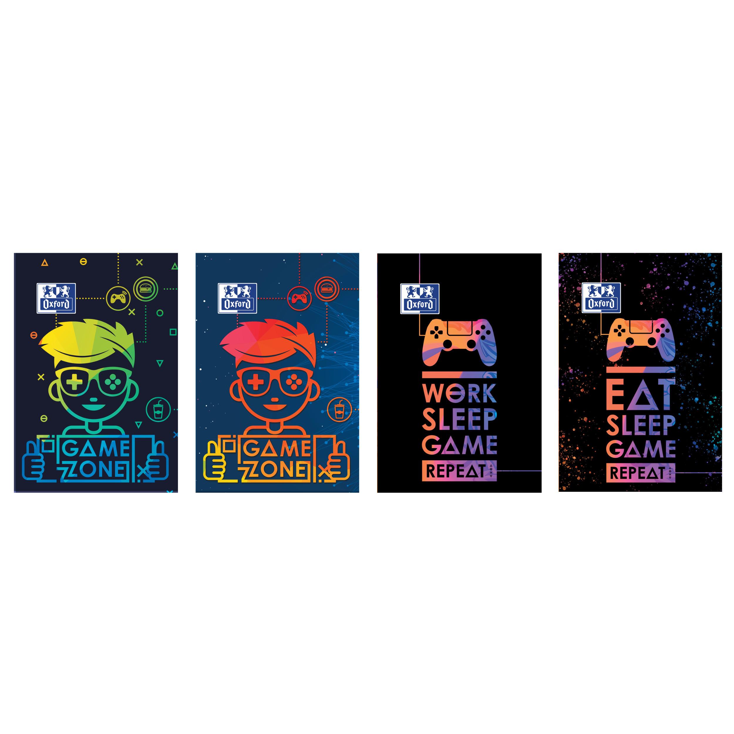 OXFORD Agenda scolaire Gamer - 1 jour/page, 12x18cm