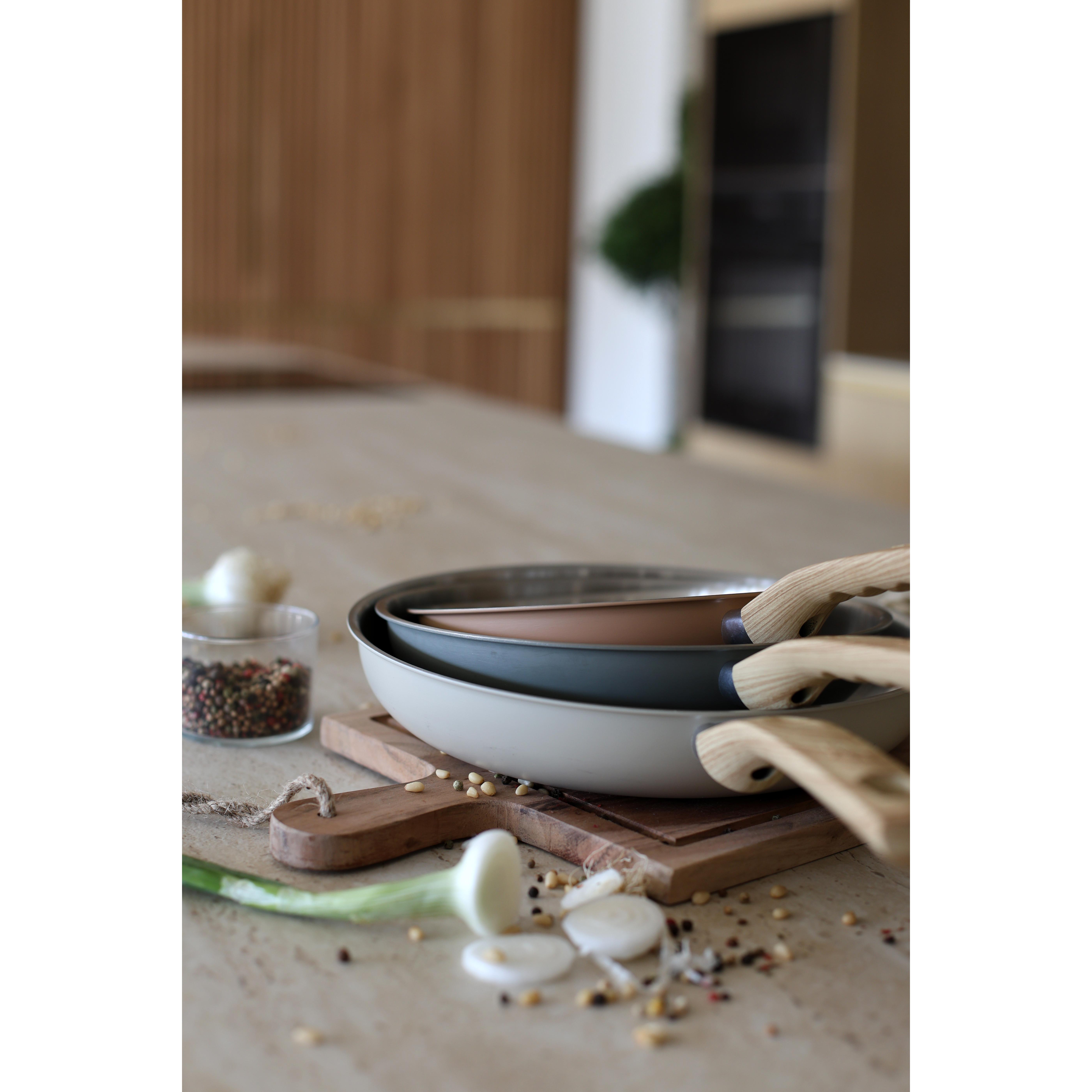 Voir la diapositive 8 : LEBRUN Poêle 24cm en aluminium et inox menastyl