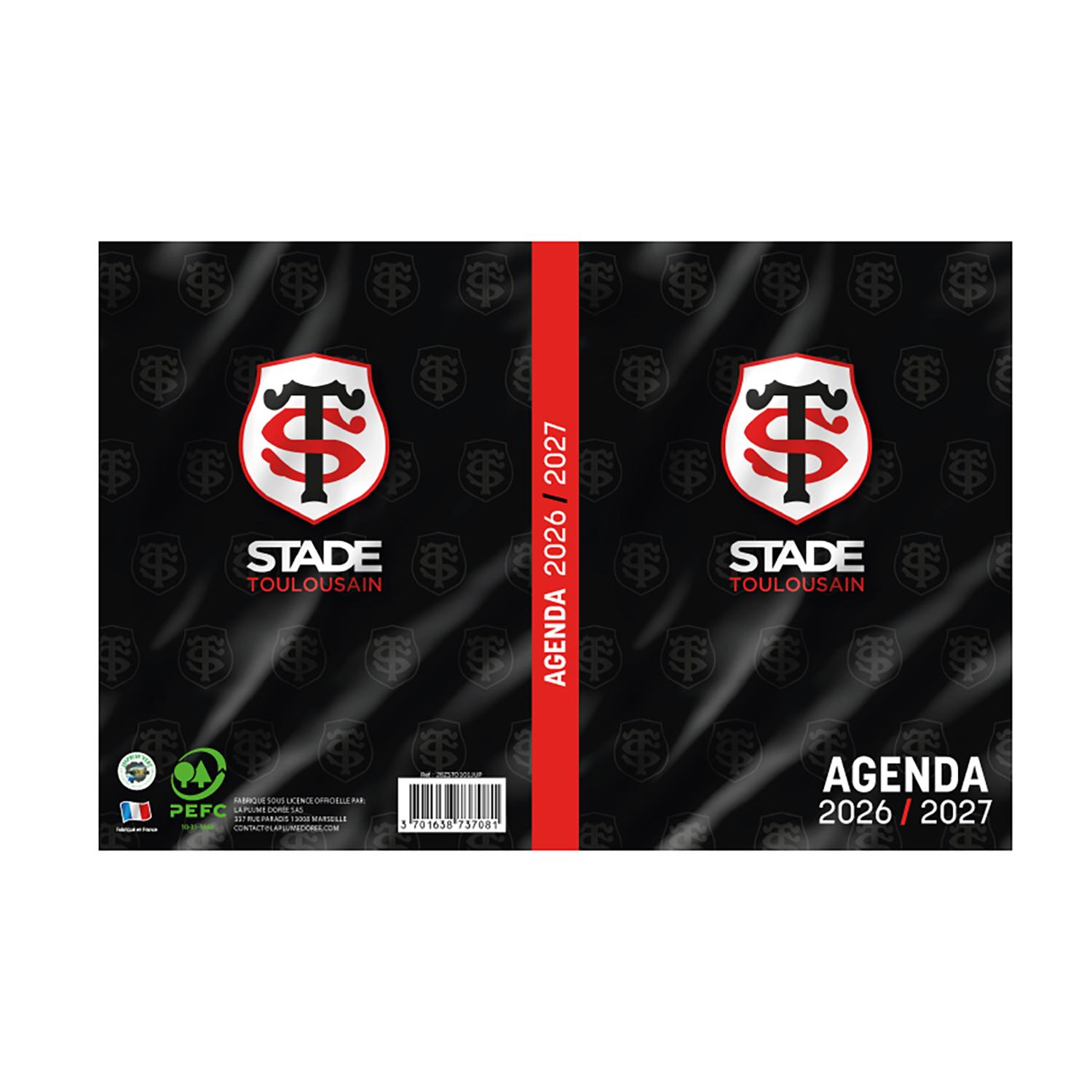 LA PLUME DORÉE Agenda Scolaire Stade Toulousain 2026/20267