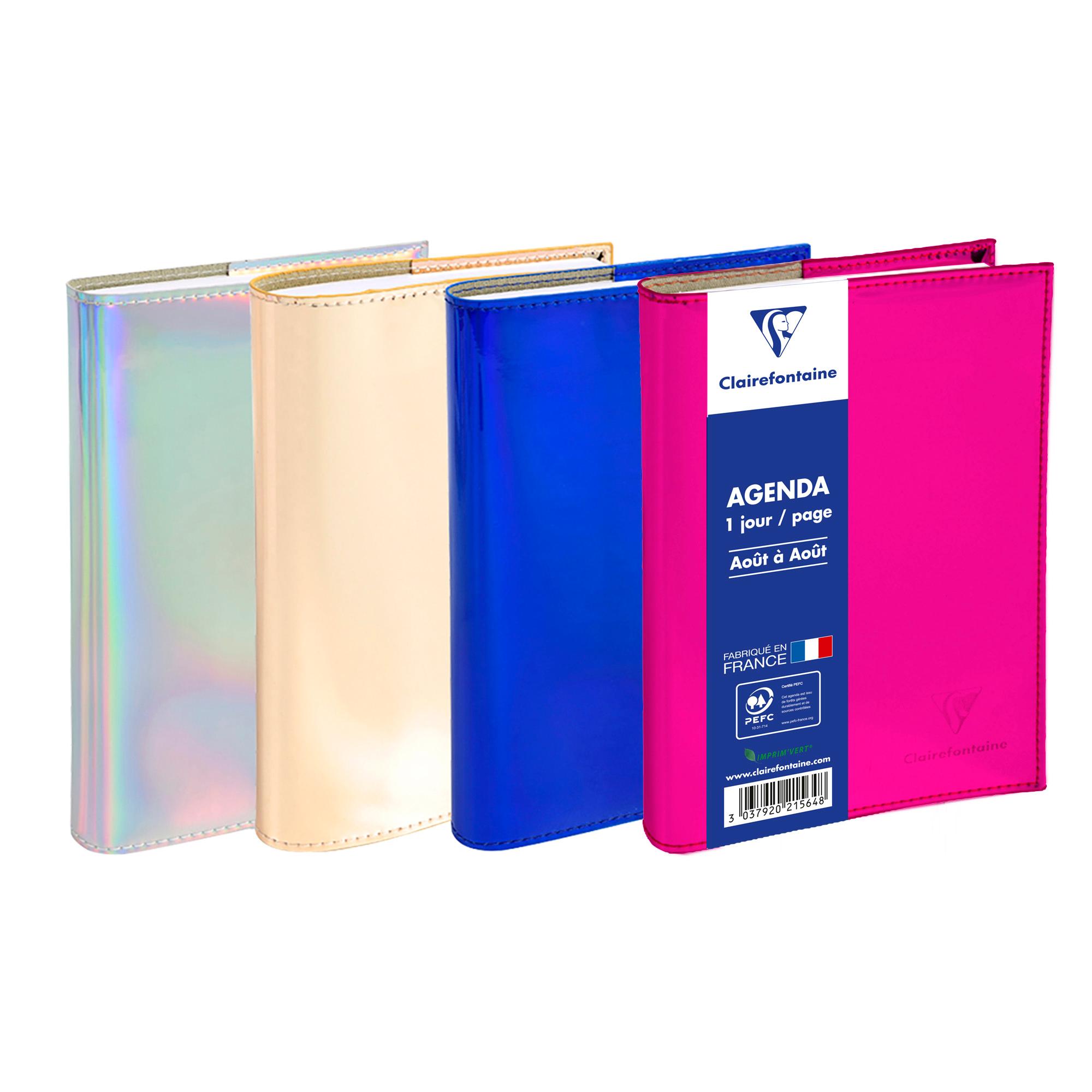 CLAIREFONTAINE Agenda scolaire Métallisé - 1 jour/page