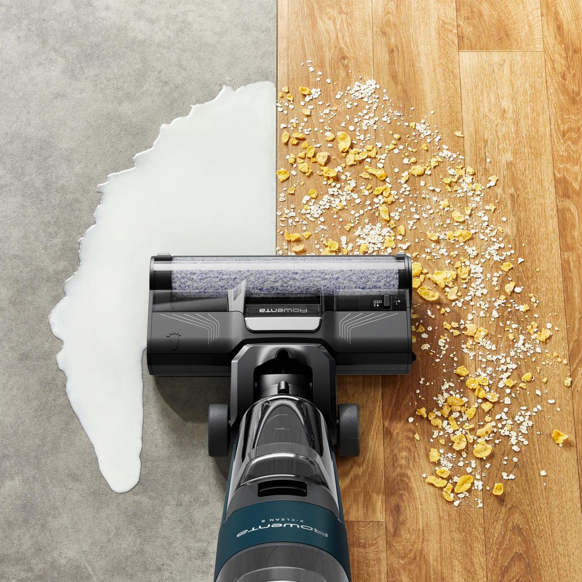 ROWENTA Aspirateur balai laveur GZ2251E0 - Bleu