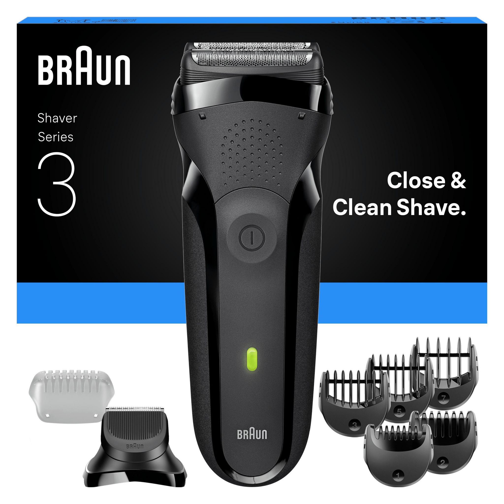 BRAUN Rasoir électrique 300BT - Noir