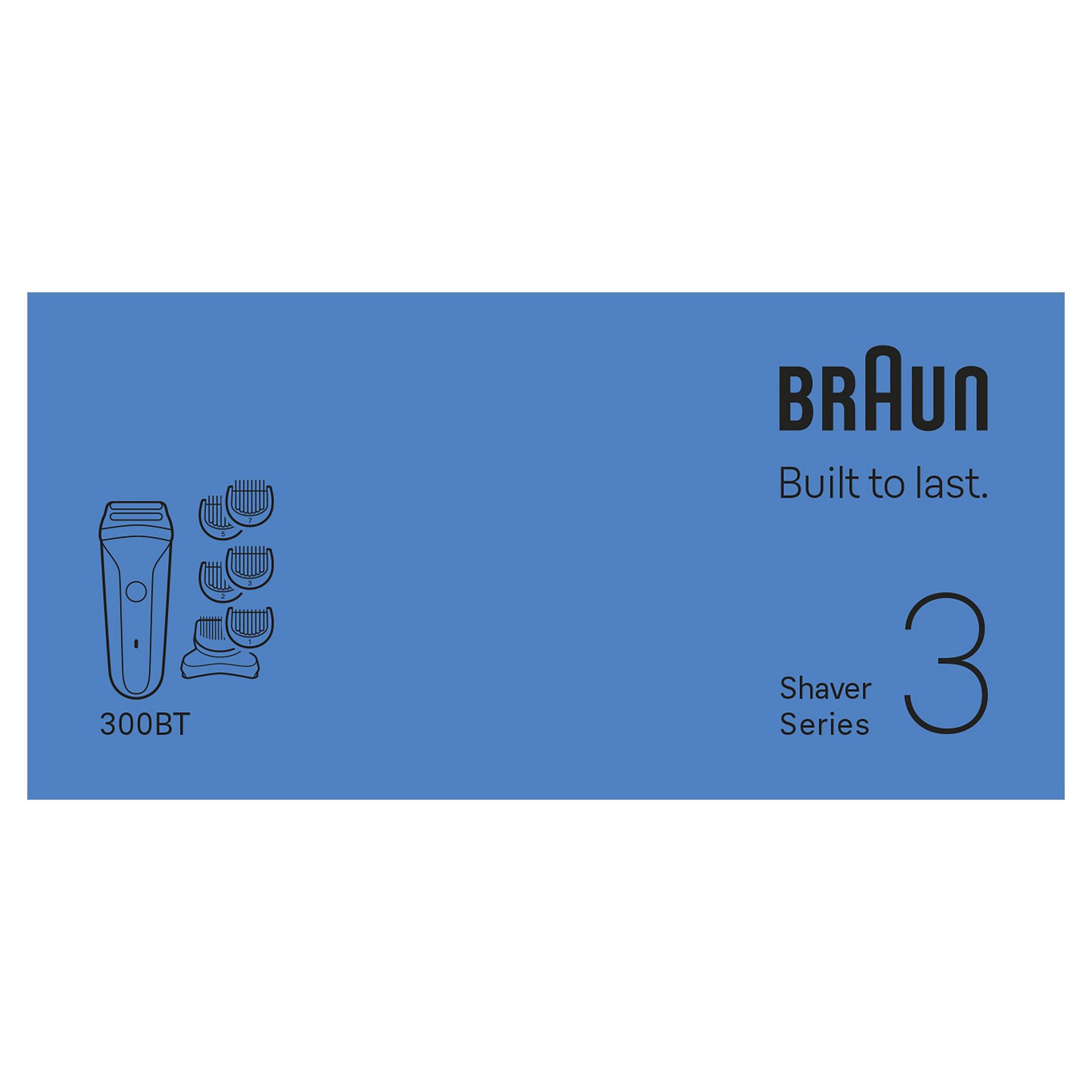 Voir la diapositive 12 : BRAUN Rasoir électrique 300BT - Noir
