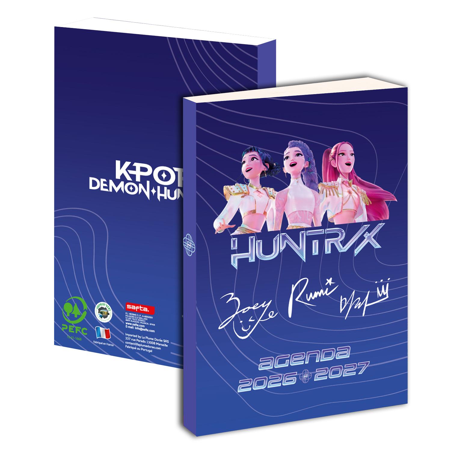 LA PLUME DORÉE Agenda scolaire - kpop Demon Hunters