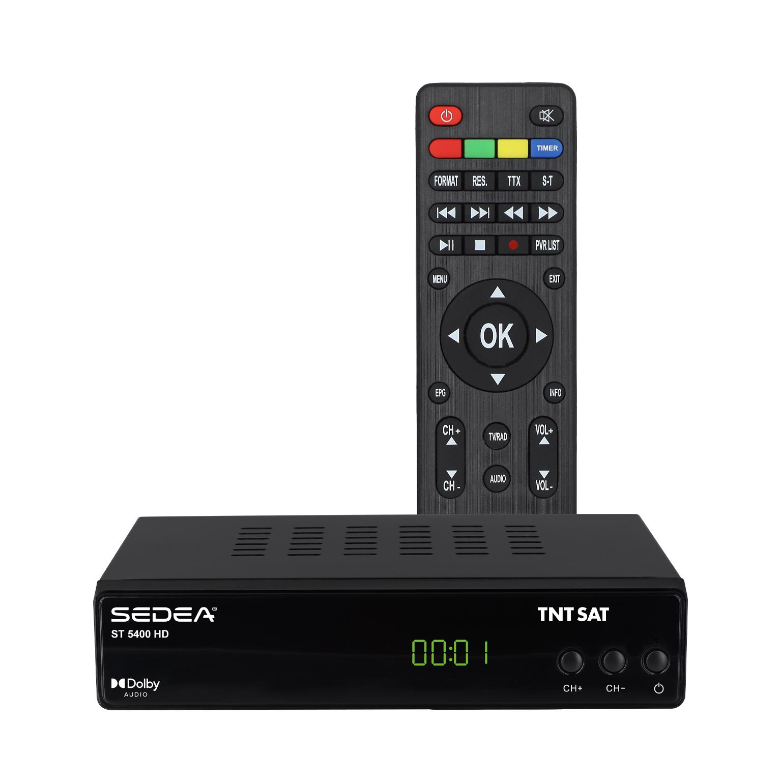 Voir la diapositive 2 : SEDEA Récepteur TNT SAT HD S5400 HD