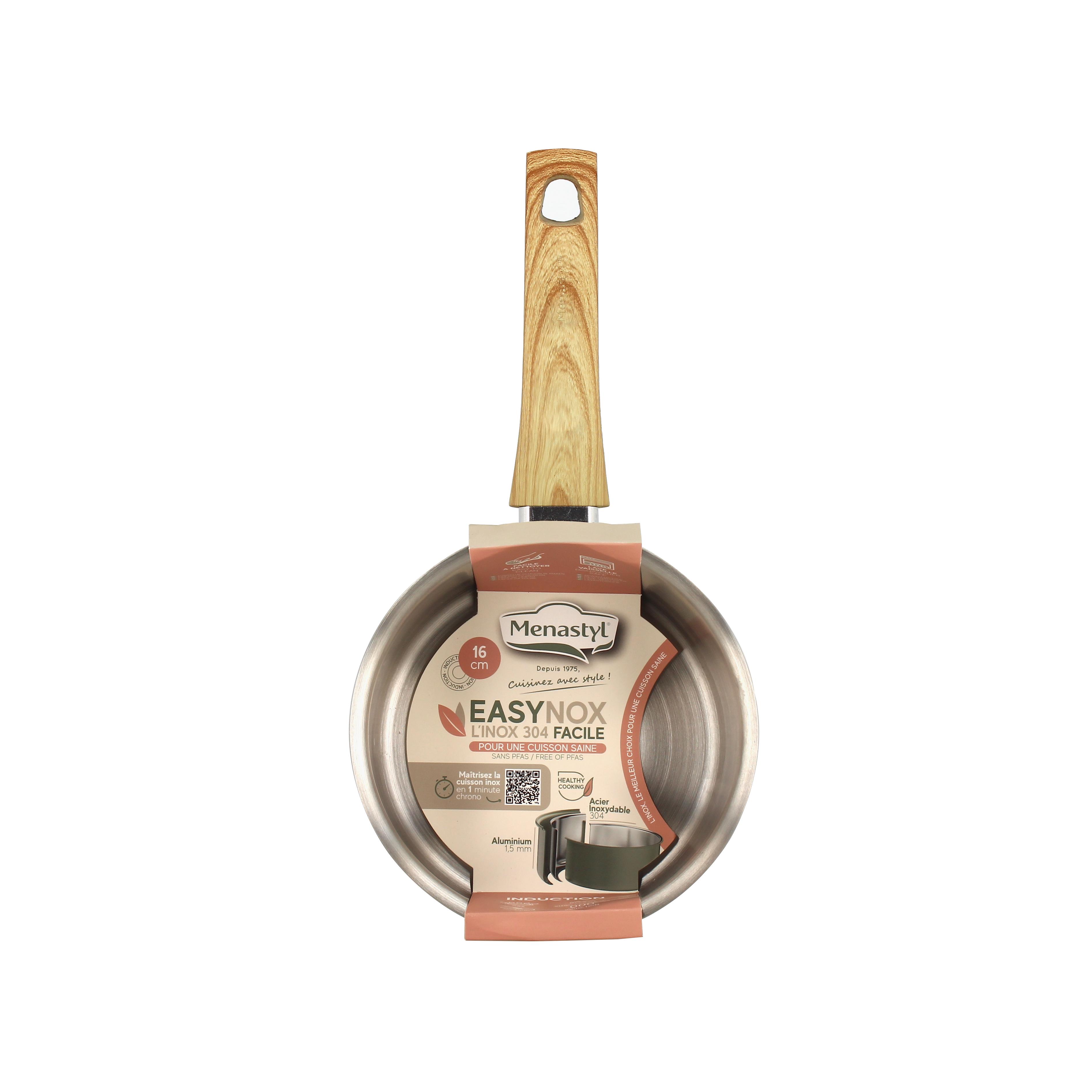 Voir la diapositive 2 : LEBRUN Casserole 16cm en aluminium et inox menastyl