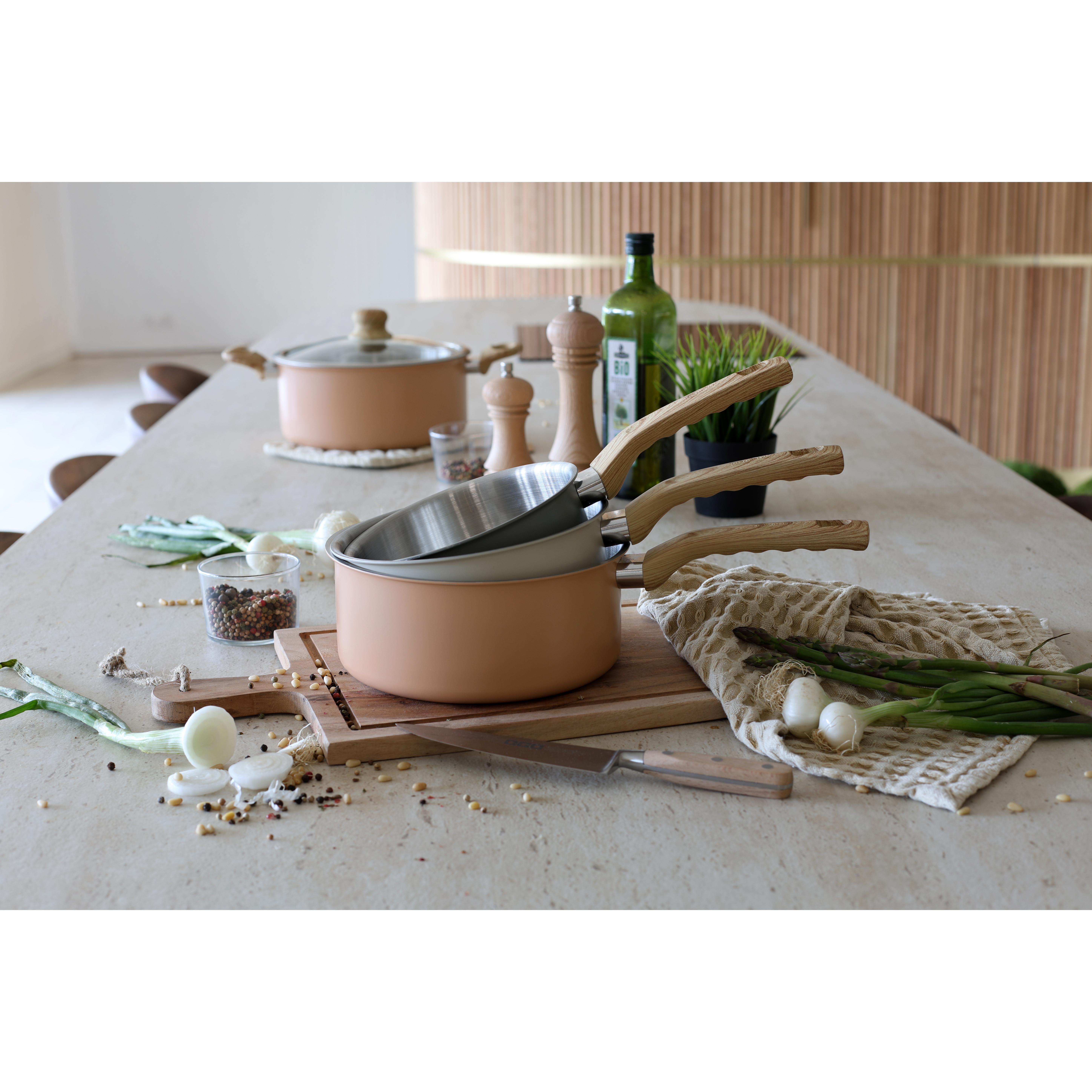 Voir la diapositive 3 : LEBRUN Casserole 16cm en aluminium et inox menastyl