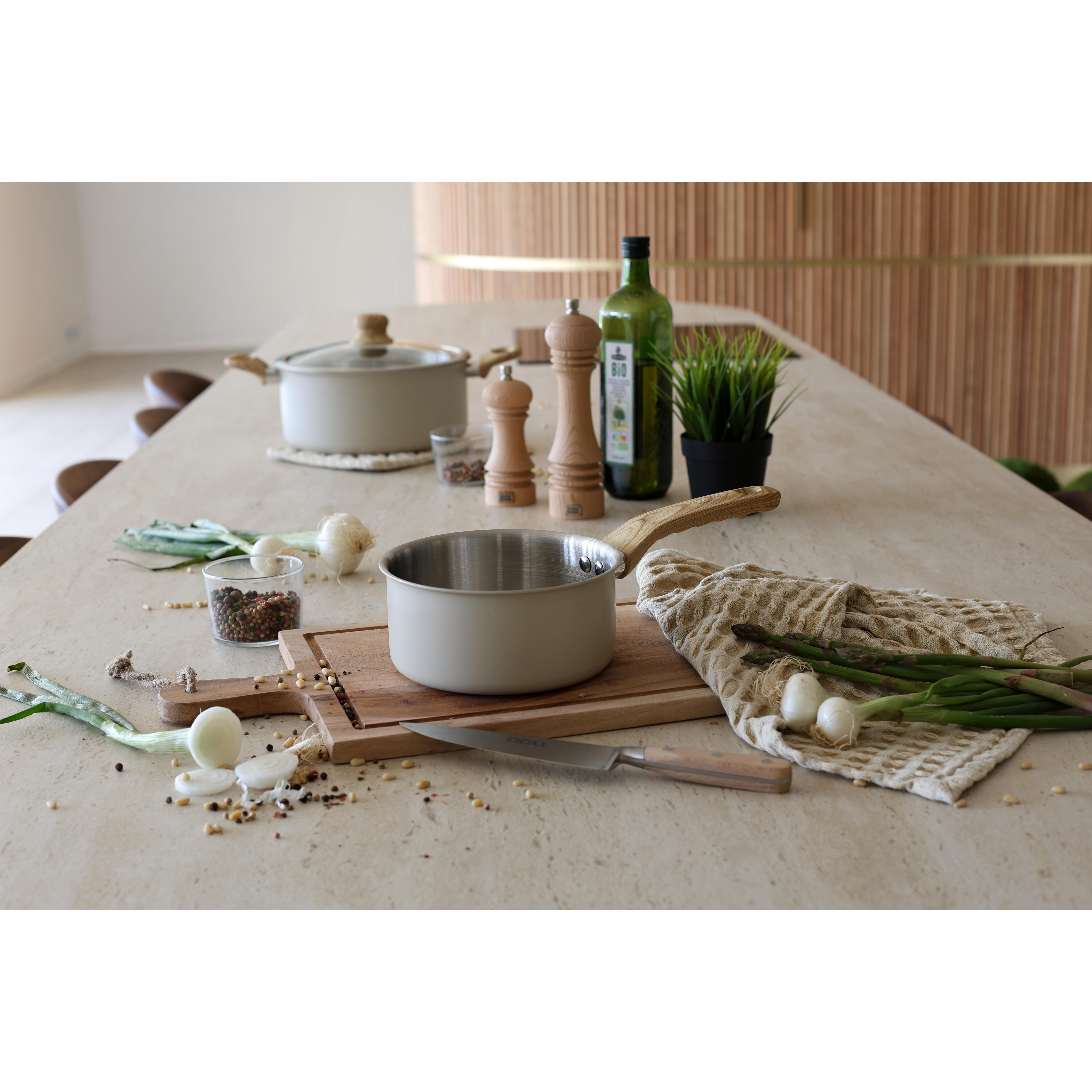 Voir la diapositive 5 : LEBRUN Casserole 16cm en aluminium et inox menastyl