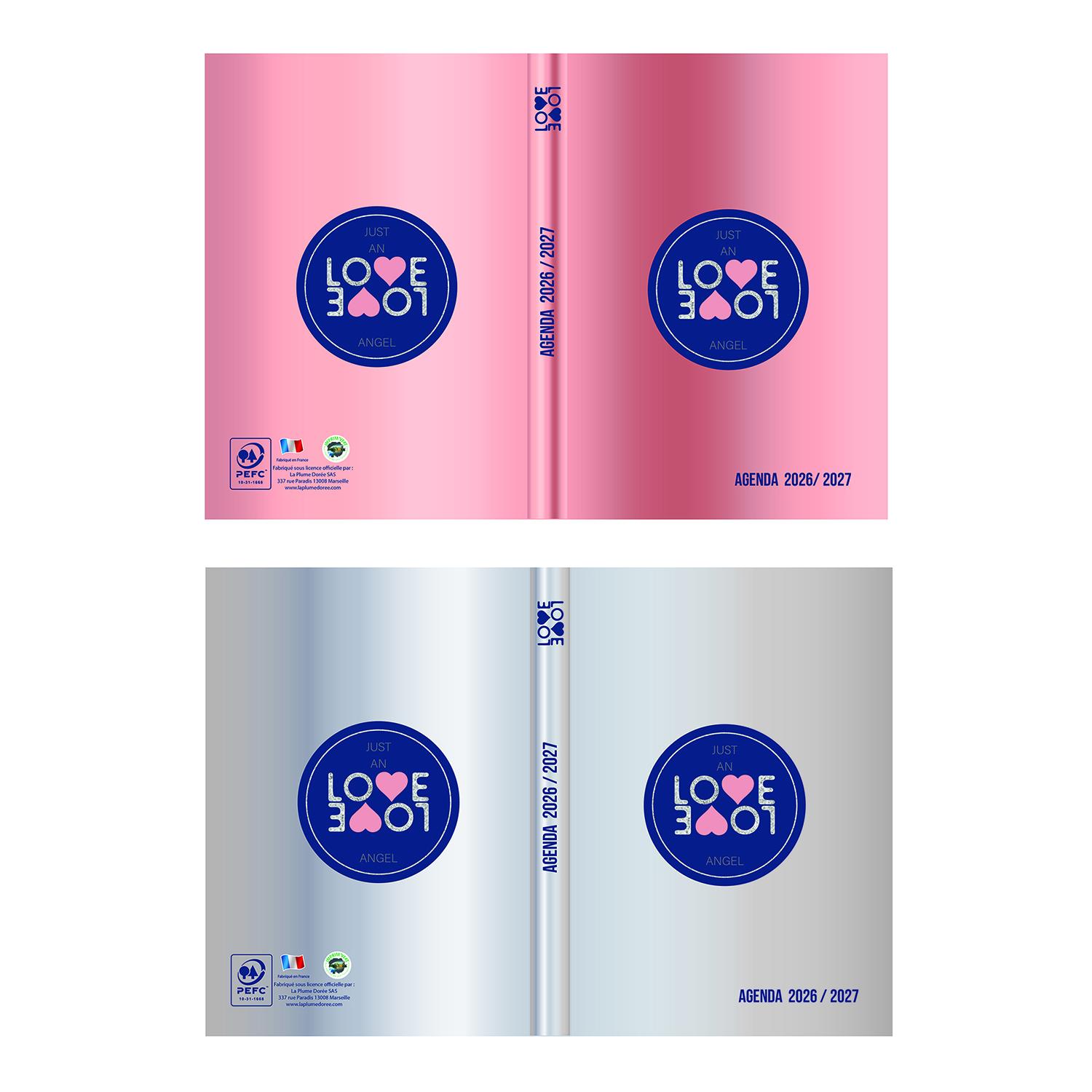 LA PLUME DORÉE Agenda Scolaire Love Love 2026/2027