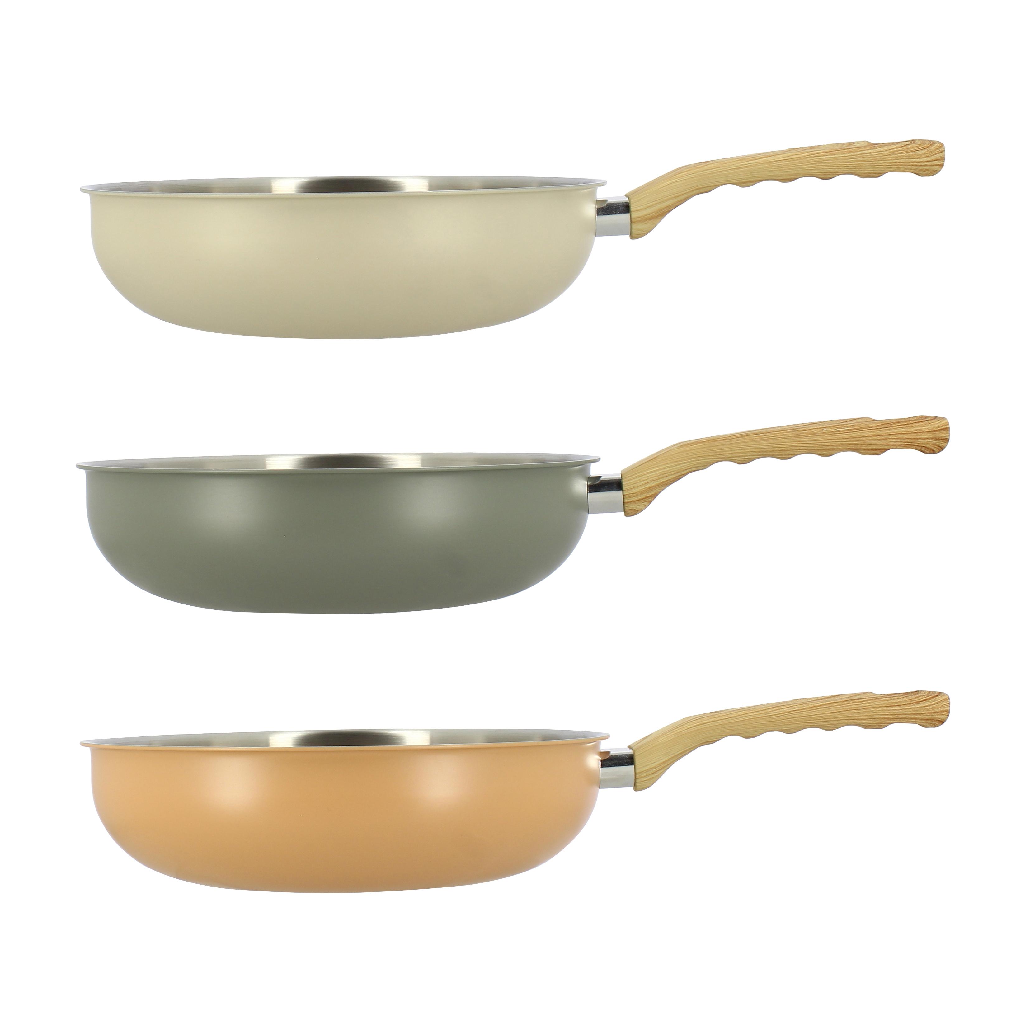 LEBRUN Wok 28cm en aluminium et inox menastyl