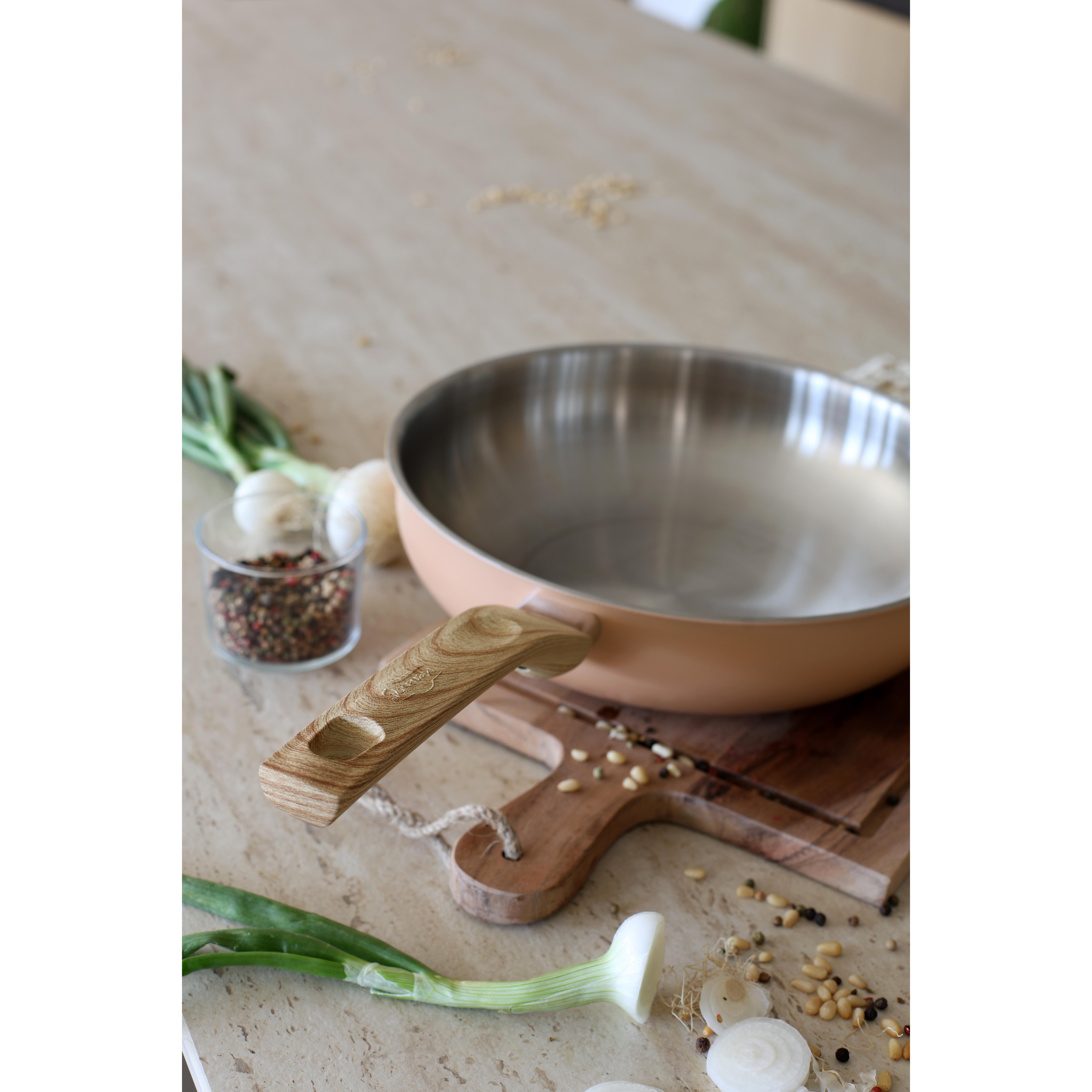 Voir la diapositive 9 : LEBRUN Wok 28cm en aluminium et inox menastyl
