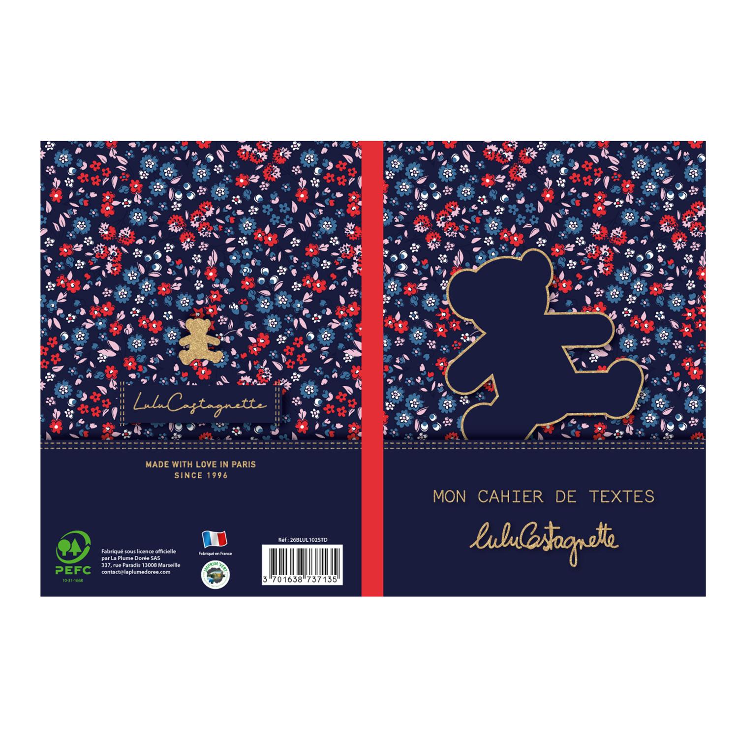 LA PLUME DORÉE Cahier de texte Lulu Castagnette