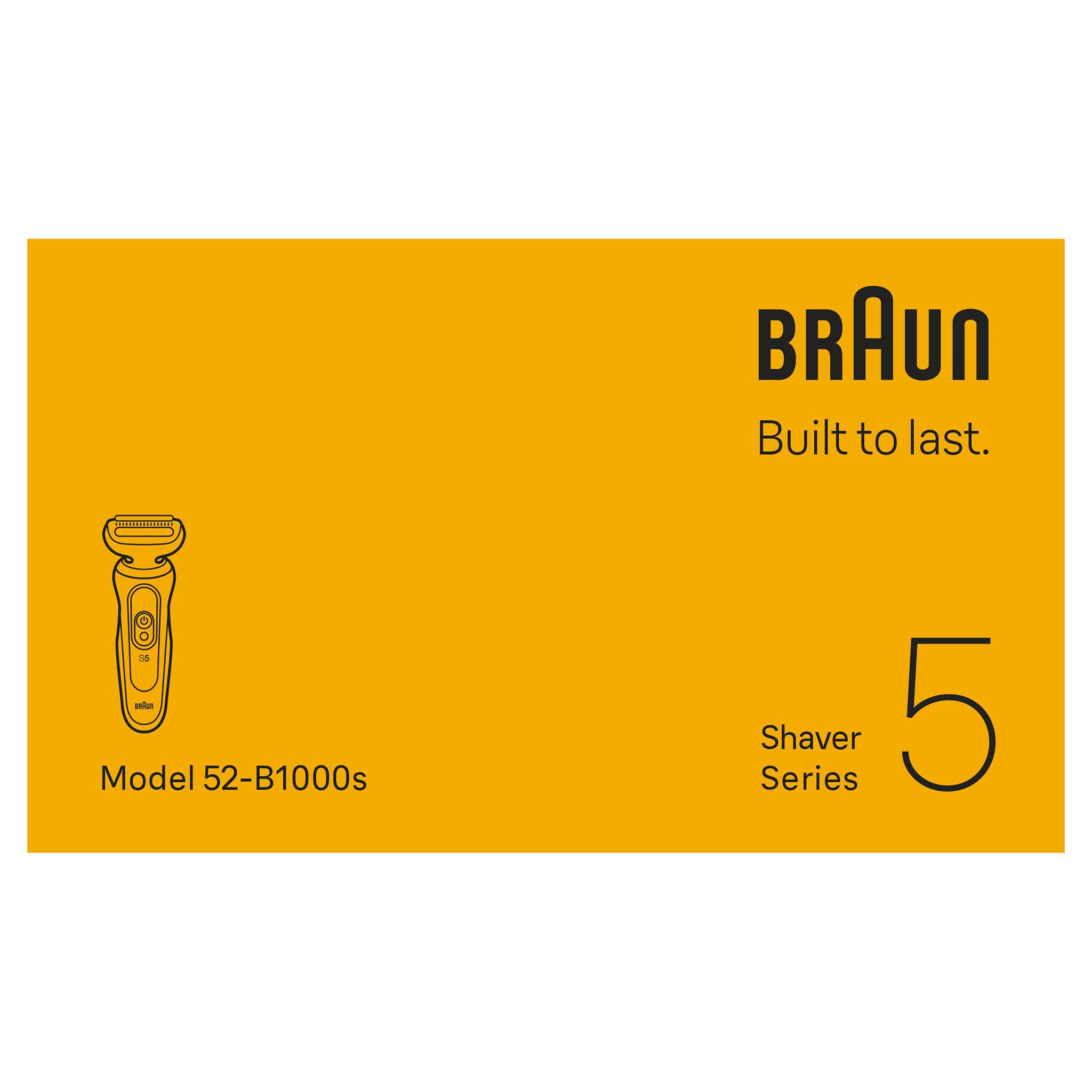 Voir la diapositive 12 : BRAUN Rasoir électrique 52-B1000S - Noir