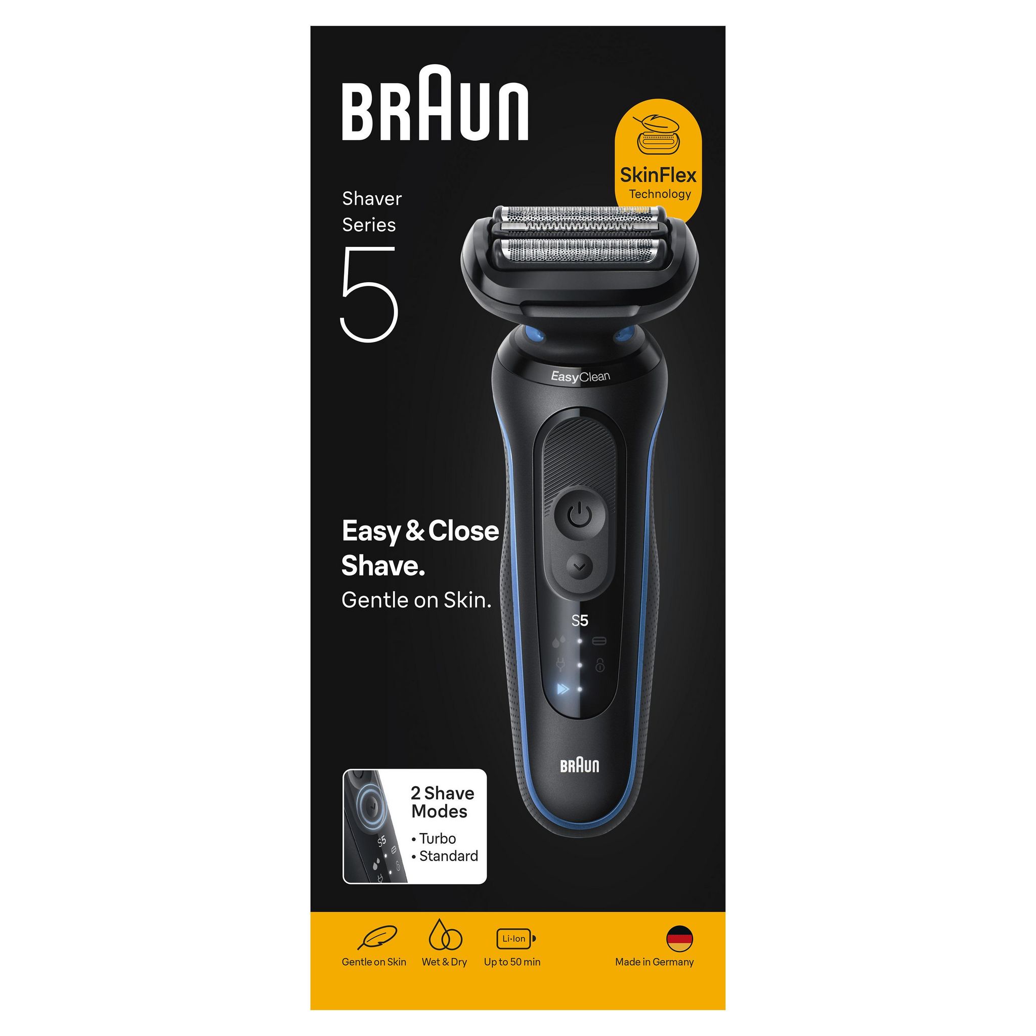 Voir la diapositive 8 : BRAUN Rasoir électrique 52-B1000S - Noir