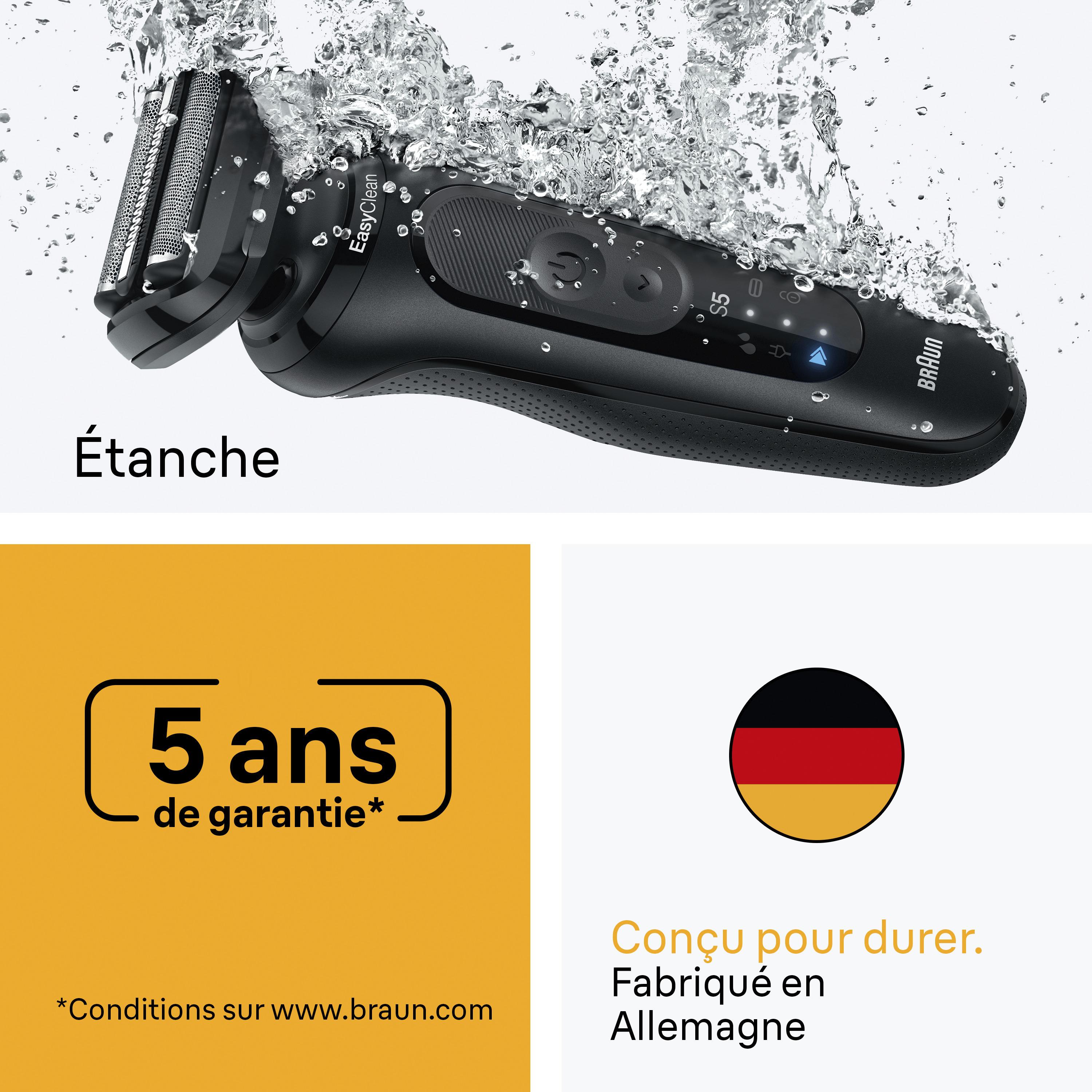Voir la diapositive 6 : BRAUN Rasoir électrique 52-N1200S - Noir