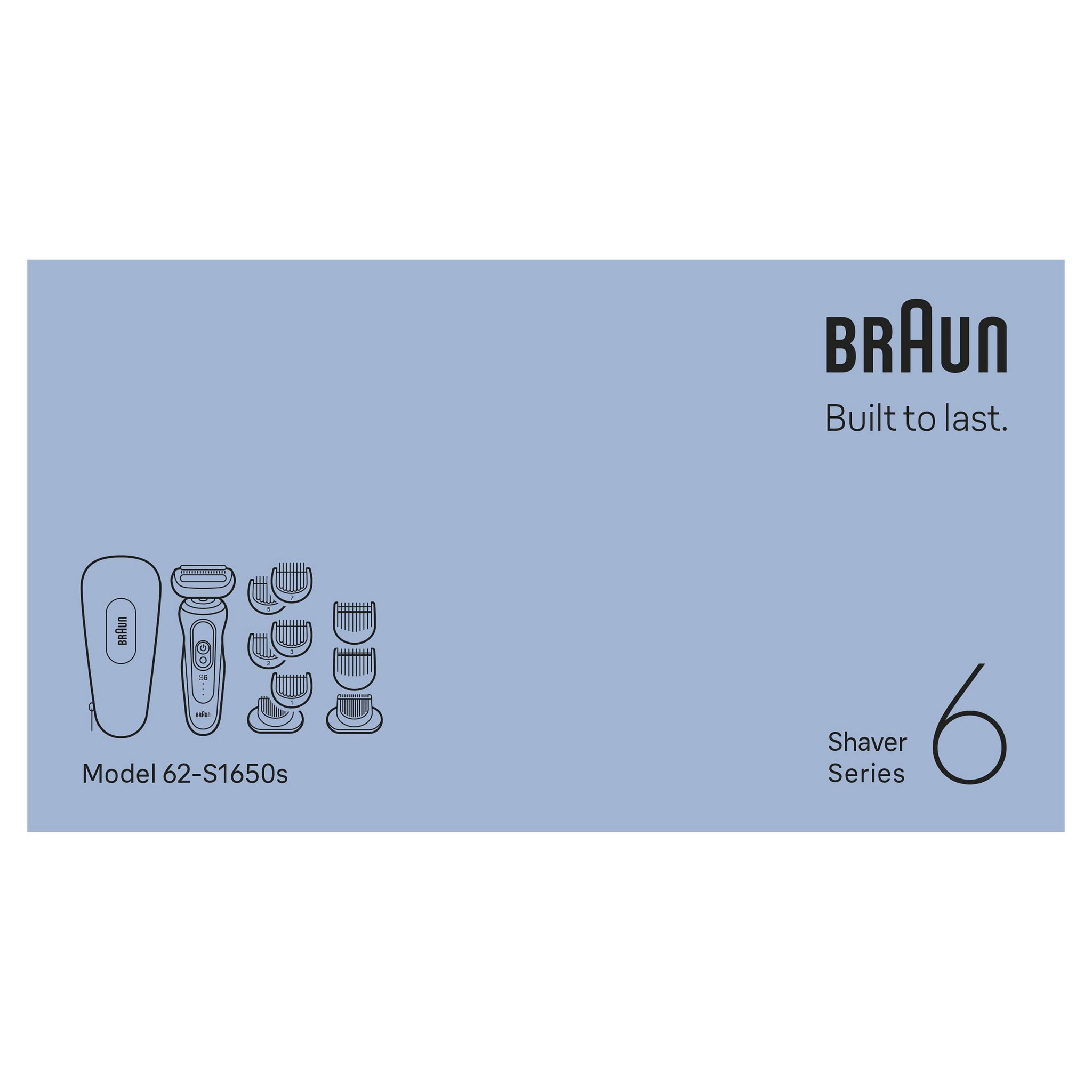 Voir la diapositive 12 : BRAUN Rasoir électrique 62-S1650S - Gris