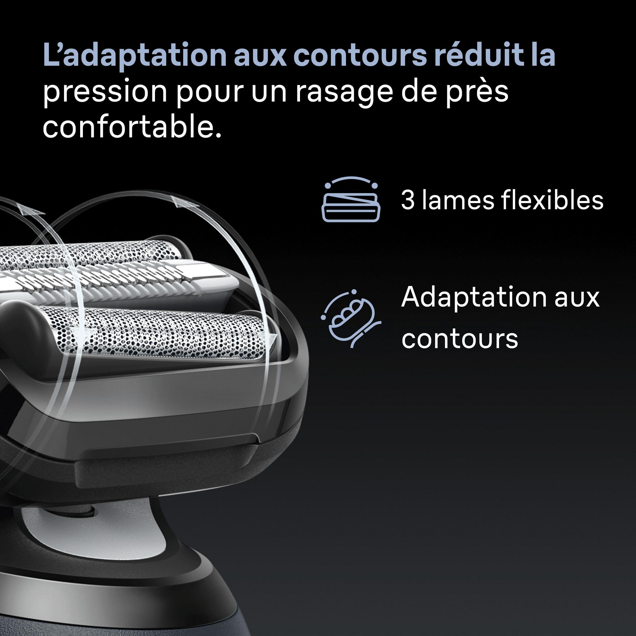 Voir la diapositive 3 : BRAUN Rasoir électrique 62-S1650S - Gris