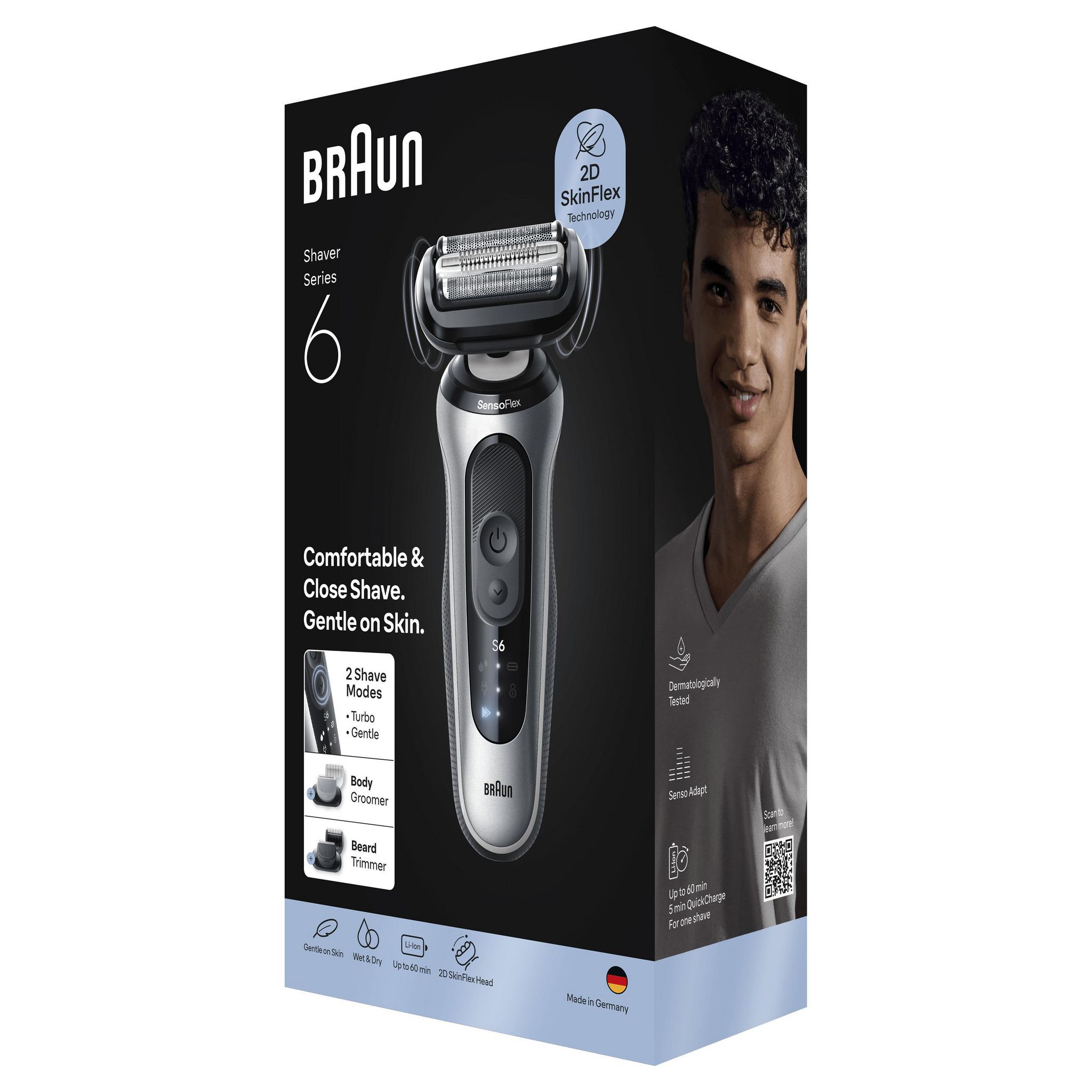Voir la diapositive 7 : BRAUN Rasoir électrique 62-S1650S - Gris