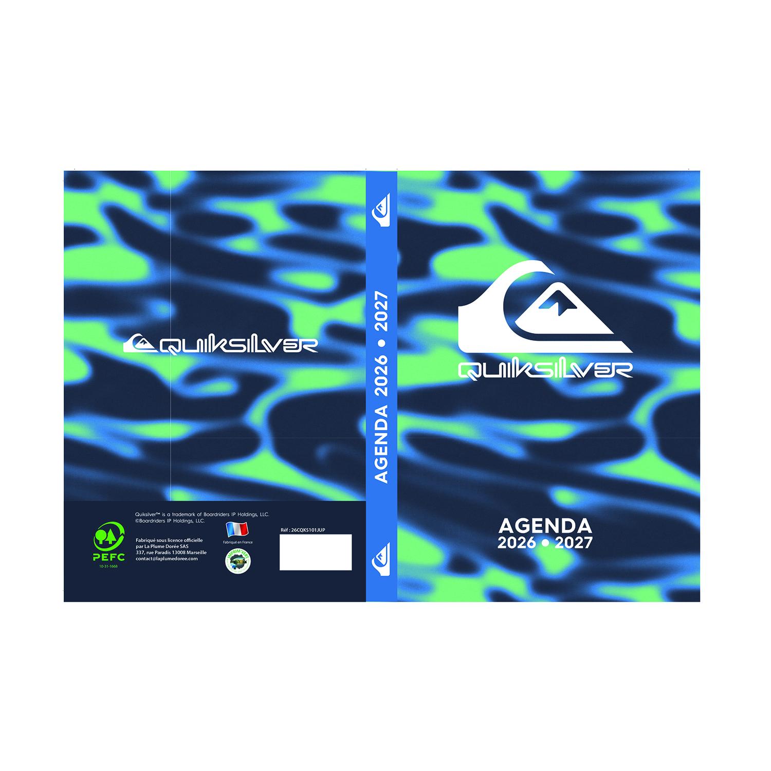 LA PLUME DORÉE Agenda Scolaire QuickSilver 2026/2027