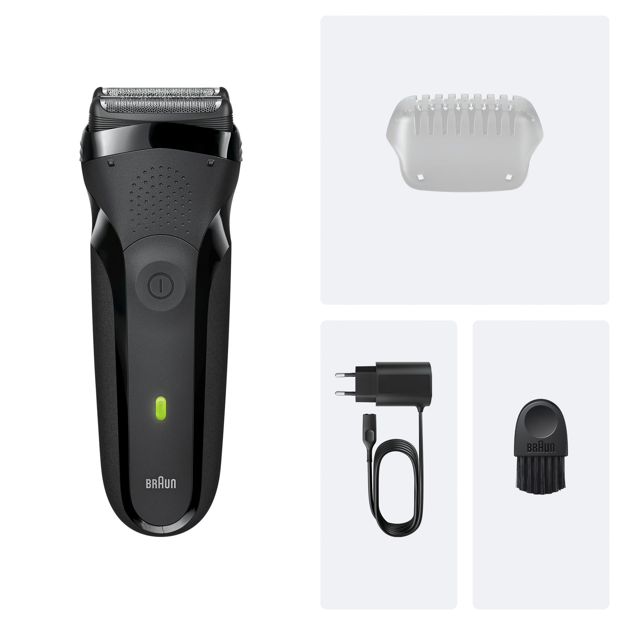 Voir la diapositive 6 : BRAUN Rasoir électrique S300S - Noir