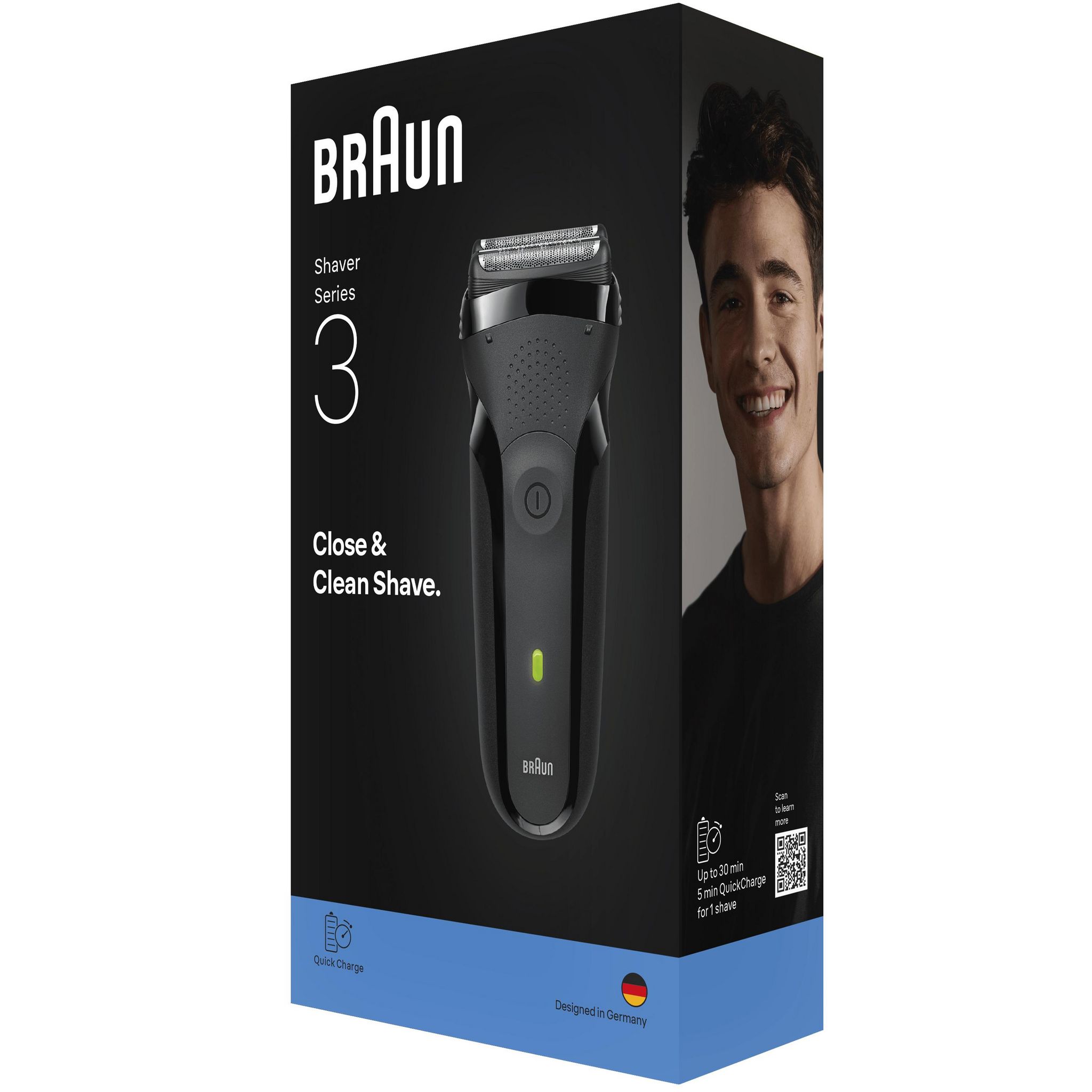Voir la diapositive 7 : BRAUN Rasoir électrique S300S - Noir