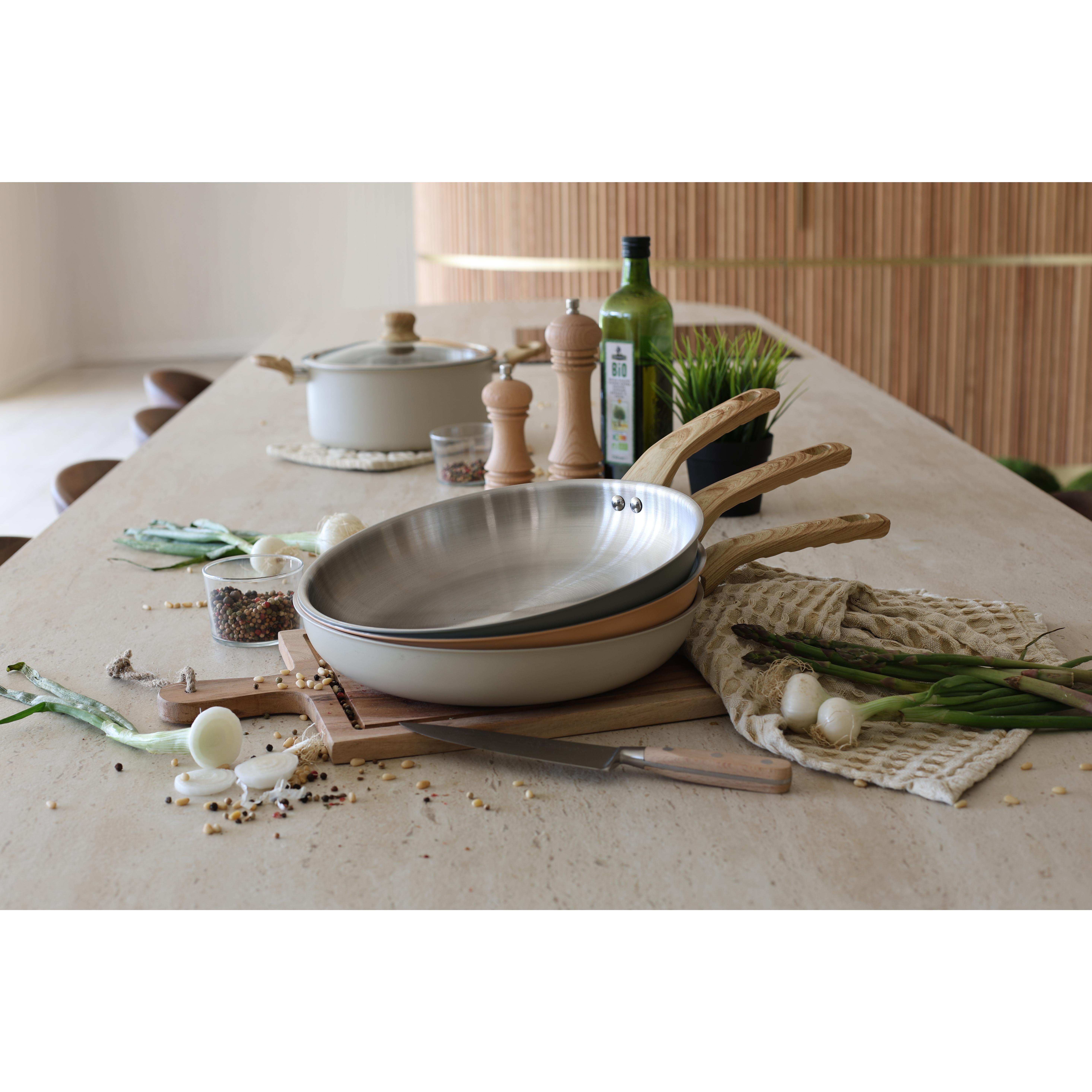 Voir la diapositive 7 : LEBRUN Poêle 28cm en aluminium et inox menastyl