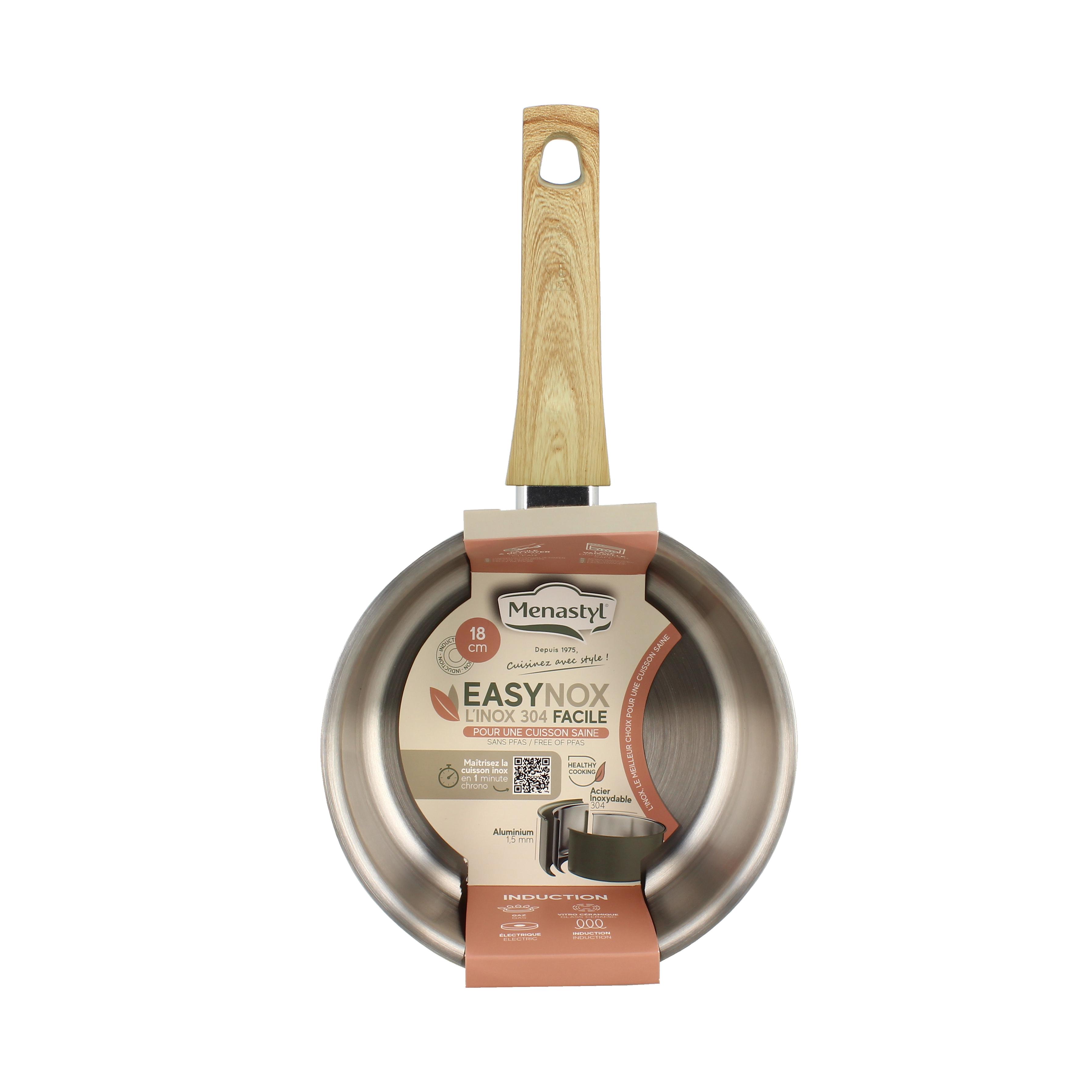 Voir la diapositive 2 : LEBRUN Casserole 18cm en aluminium et inox menastyl