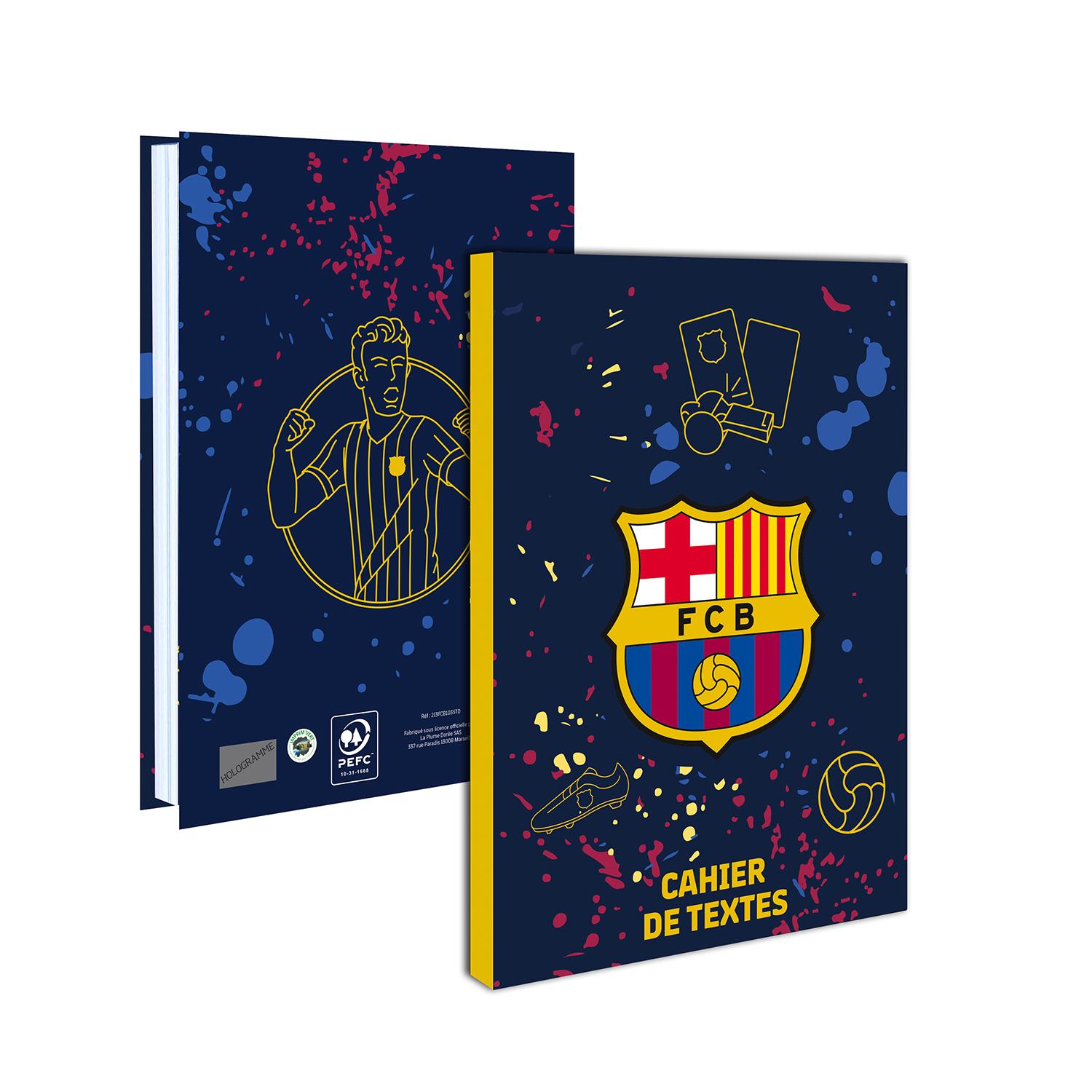 LA PLUME DORÉE Cahier de texte FC Barcelone