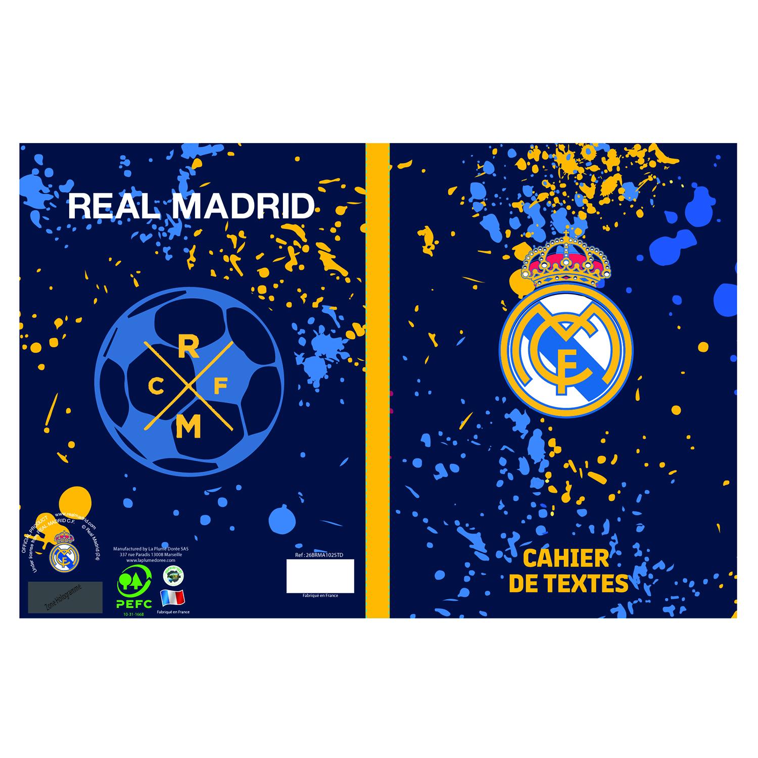 LA PLUME DORÉE Cahier de texte Real de Madrid 2026/2027
