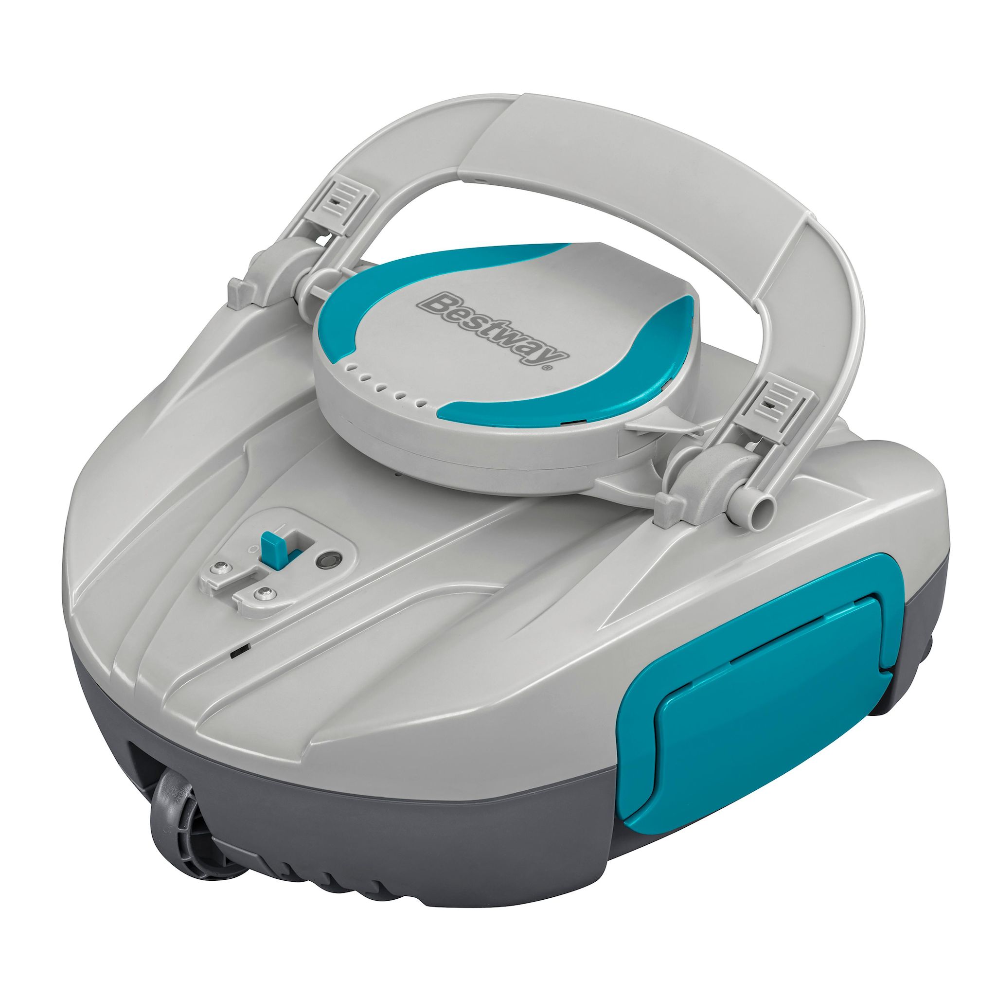 Voir la diapositive 2 : BESTWAY Robot aspirateur piscine rechargeable Quartz - - nettoyage fond plat - 10 m² max